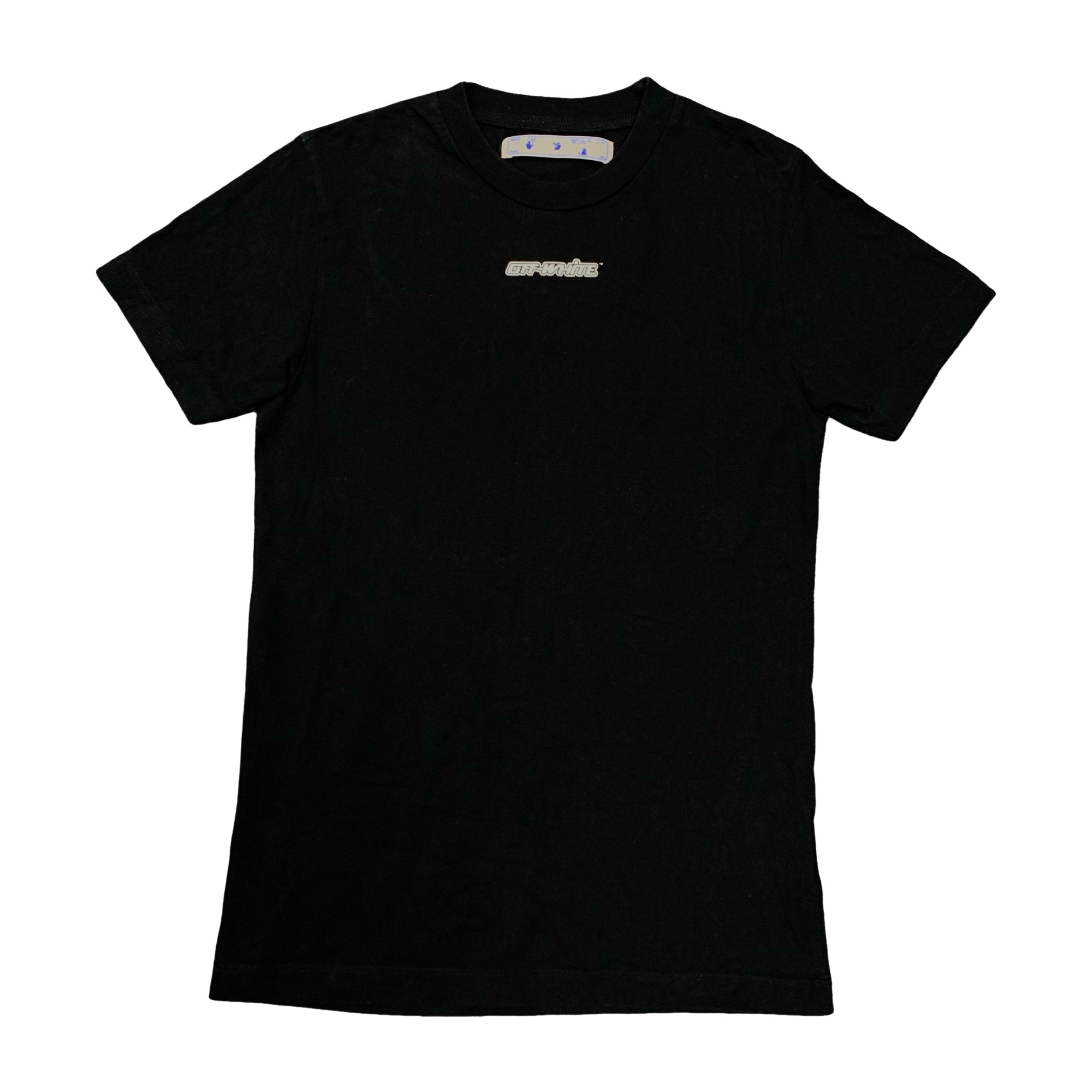 Off White XS Tee Pink Marker Arrows Black T-Shirt Virgil Abloh