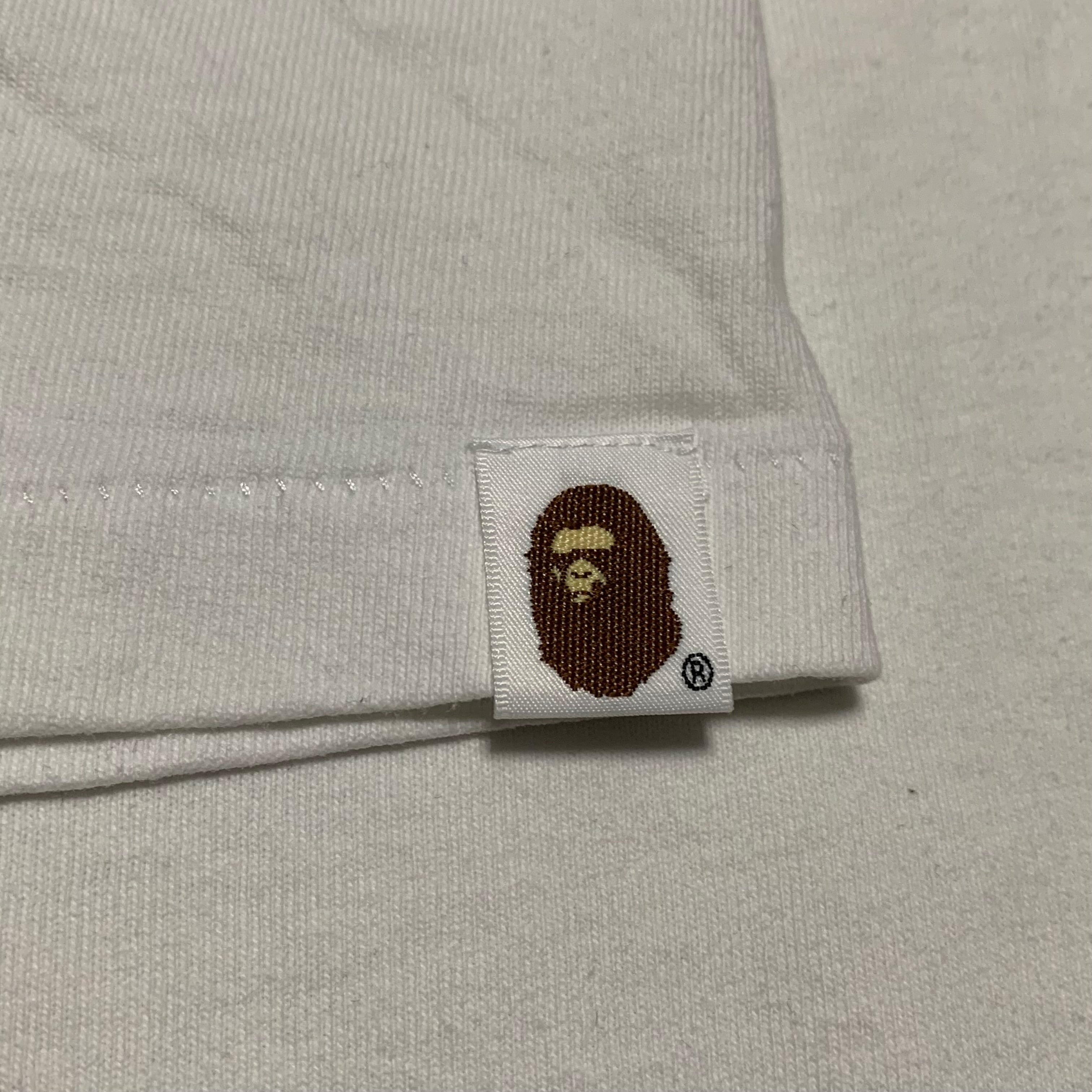 Bape 2XL College Camo White Tee A Bathing Ape XXL