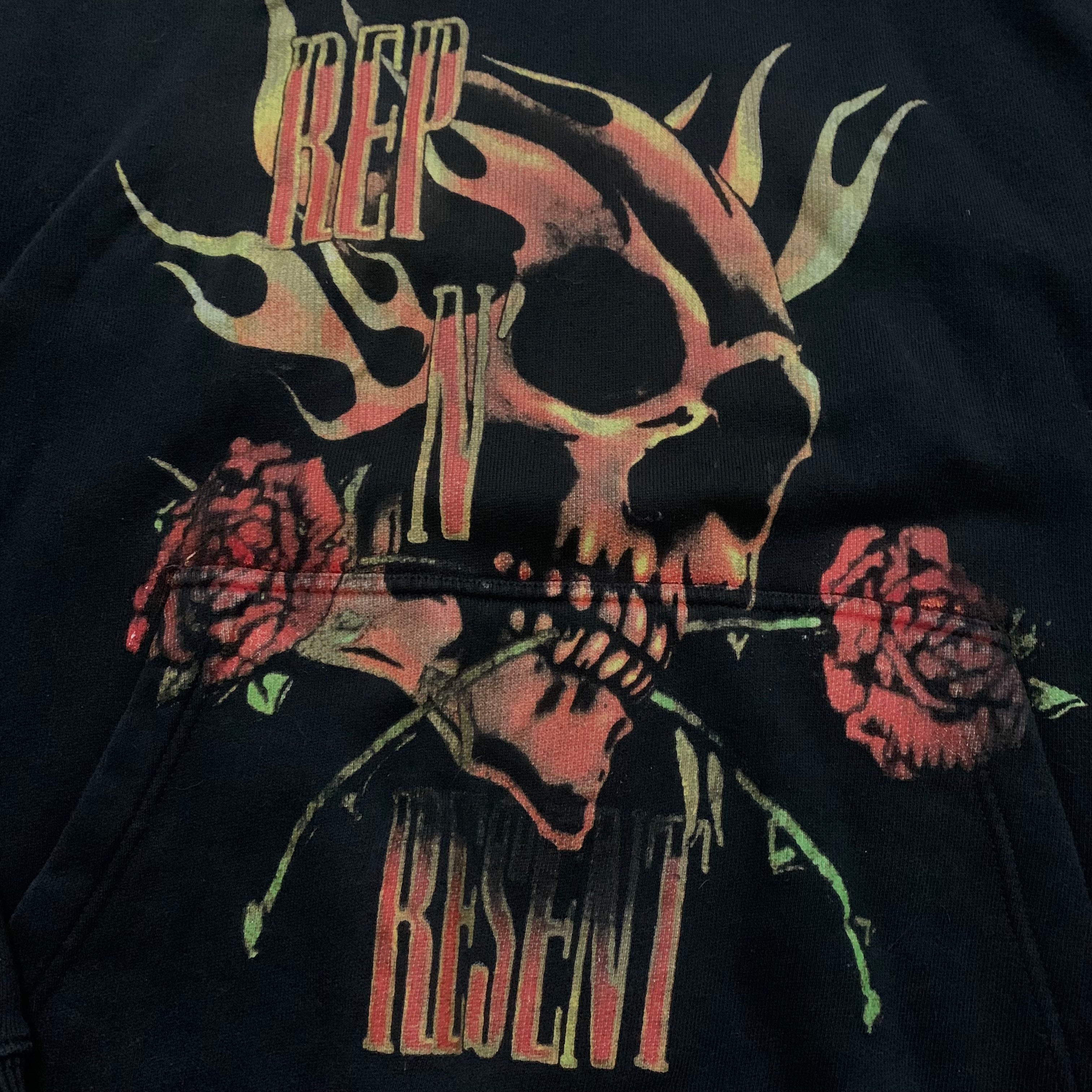 Represent Medium Rep N Resent Vintage Black Hoodie