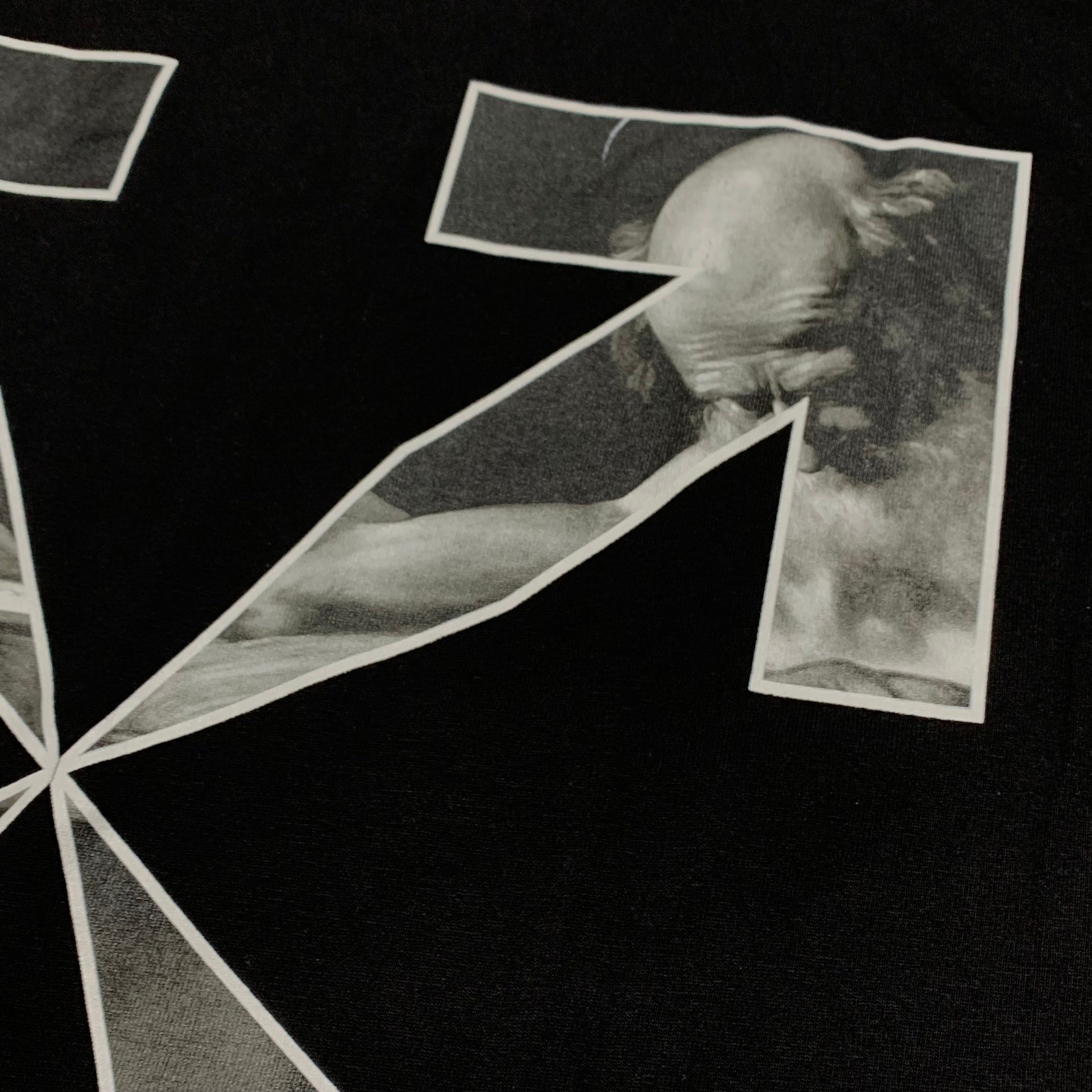 Off White Small Caravaggio Arrows Black Tee Virgil Abloh