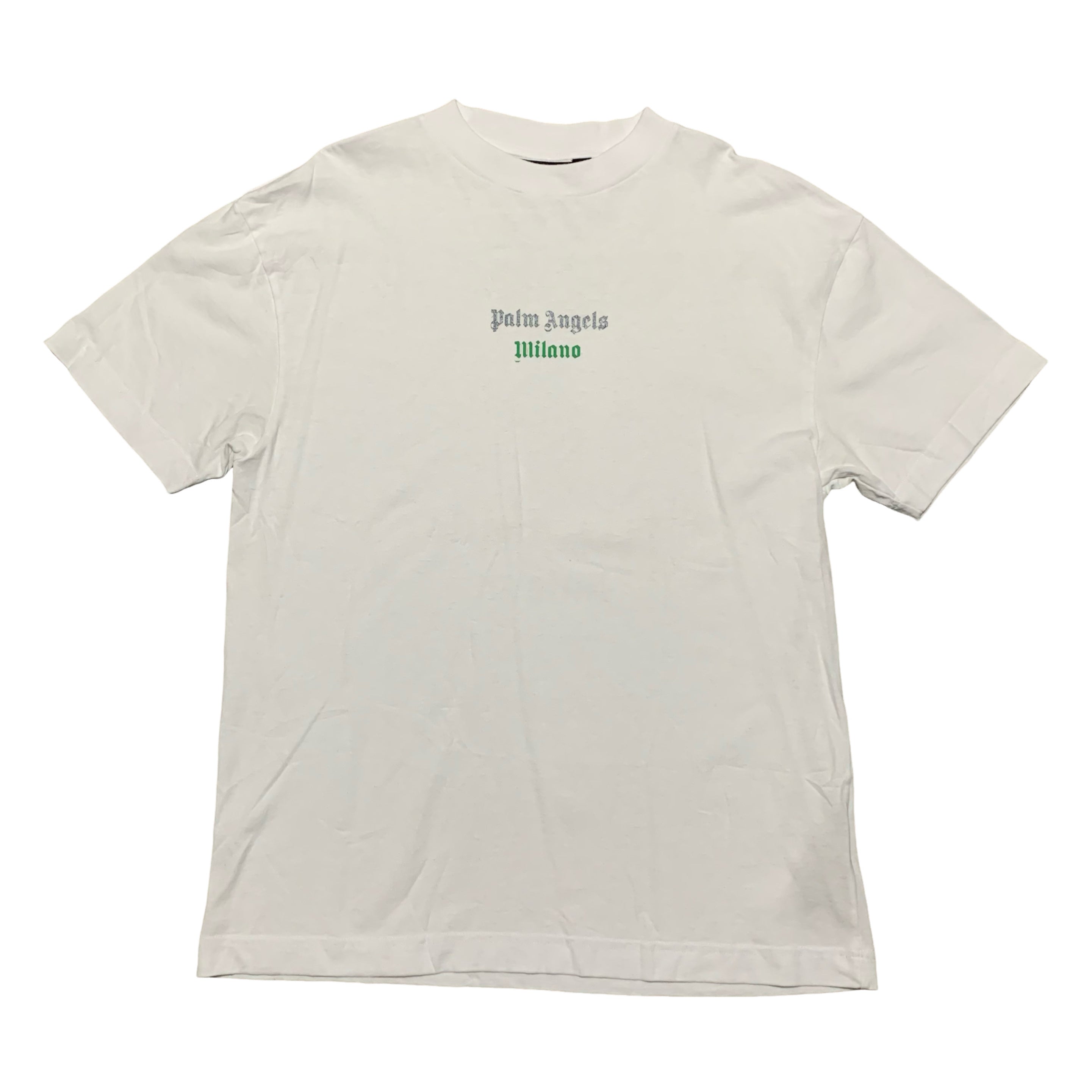 Palm Angels Medium Milano Snake Graphic White Tee