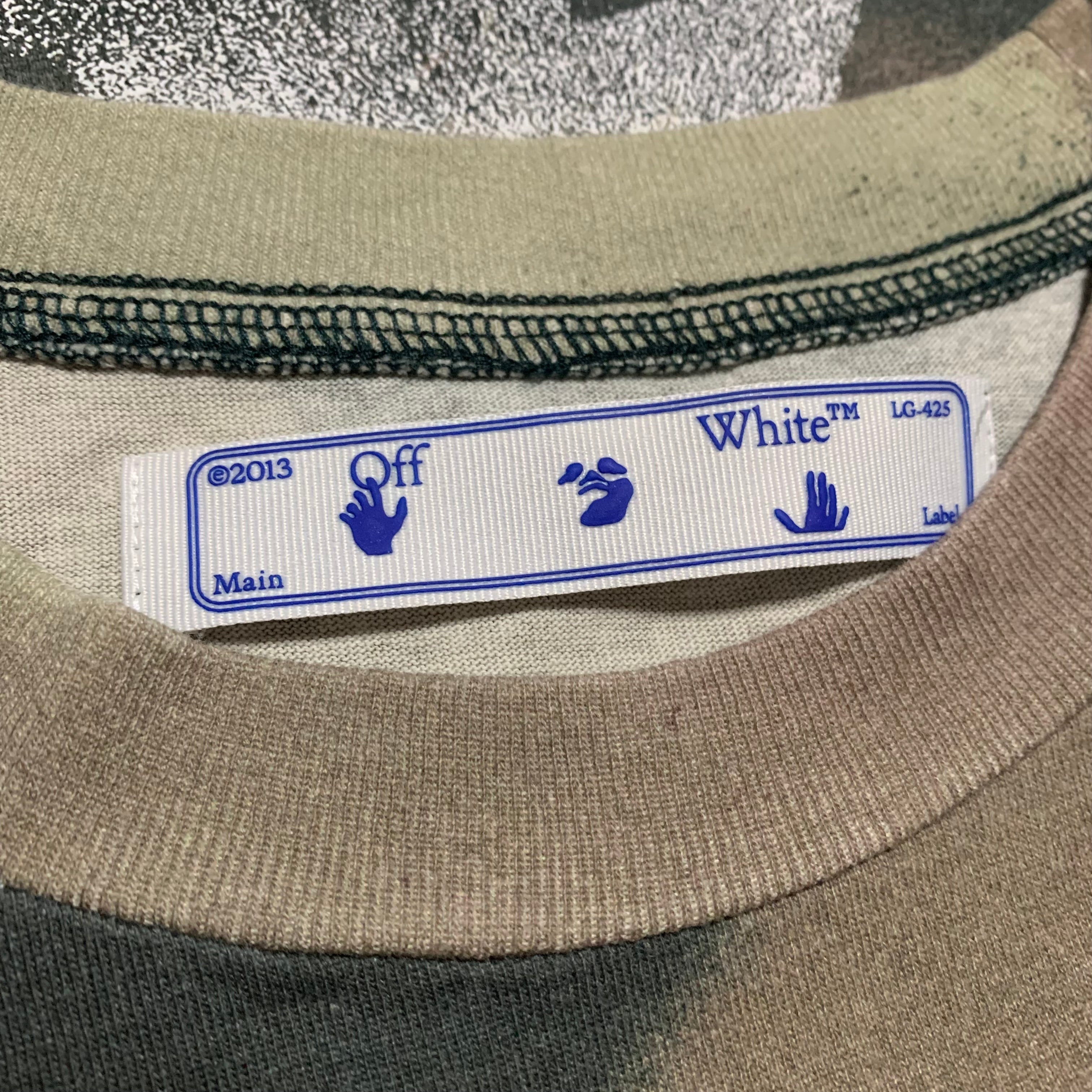 Off White XXS Stencil Arrows Camo Tee Virgil Abloh