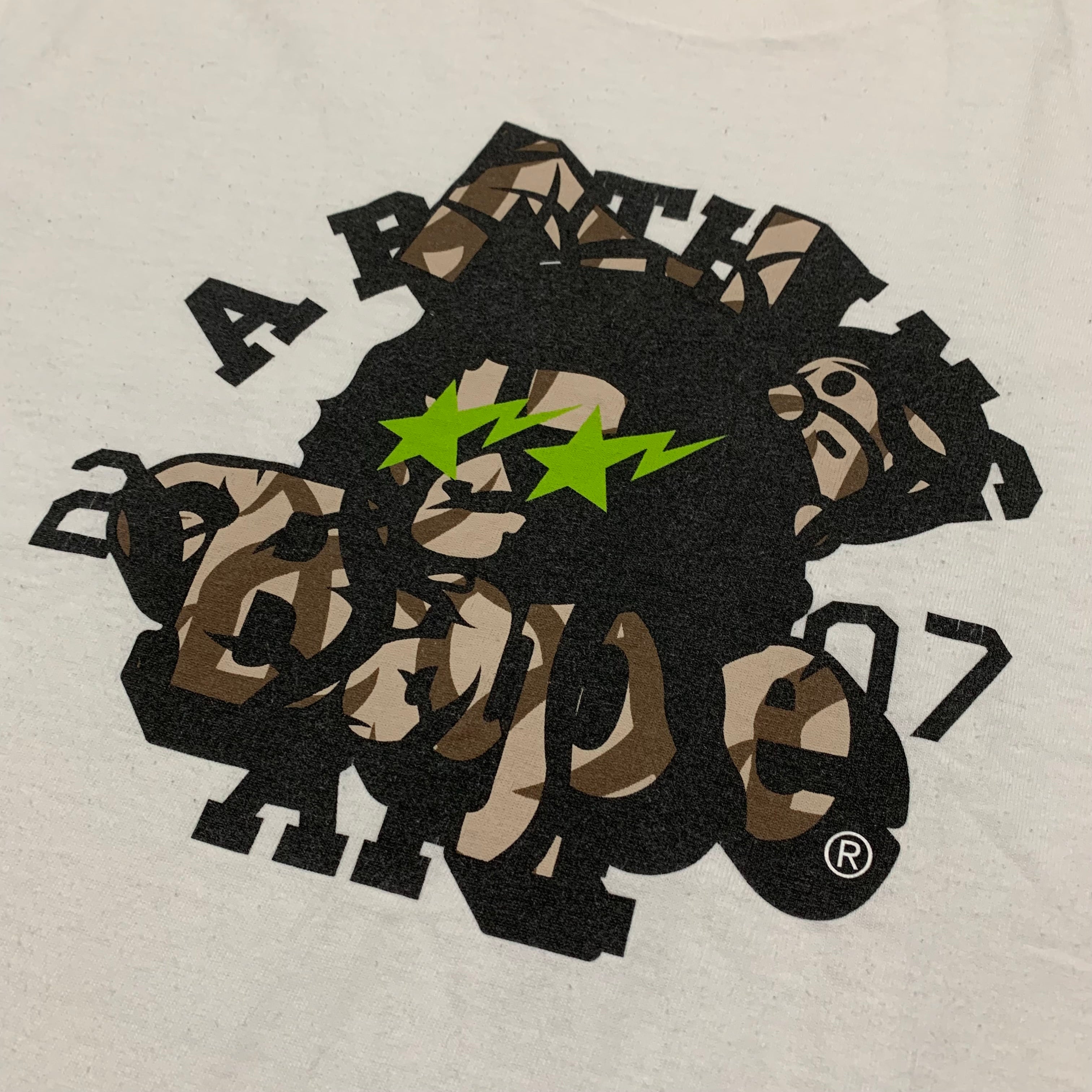 Bape Large Calendar White Tee A Bathing Ape July 2007