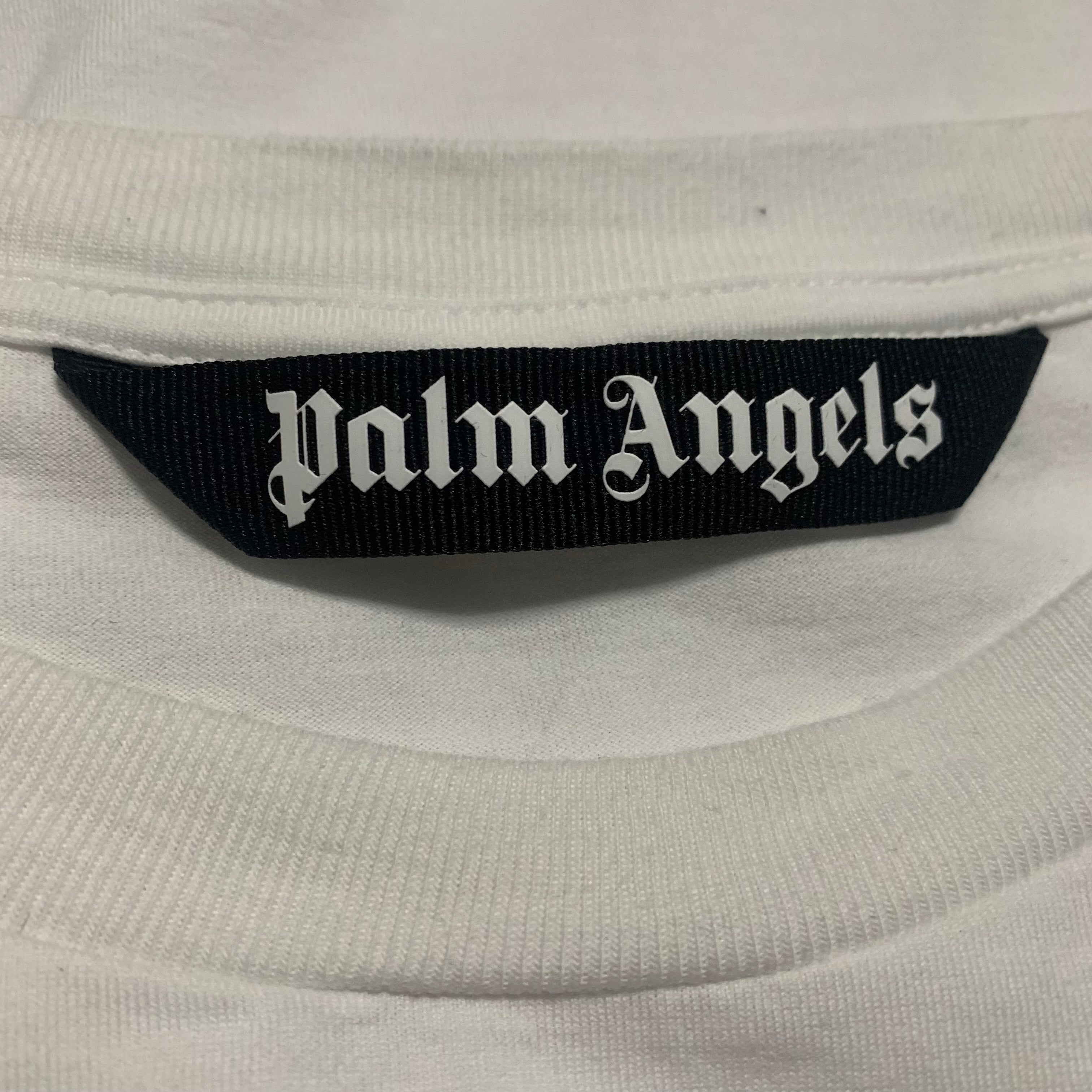 Palm Angels Large Monogram White Tee