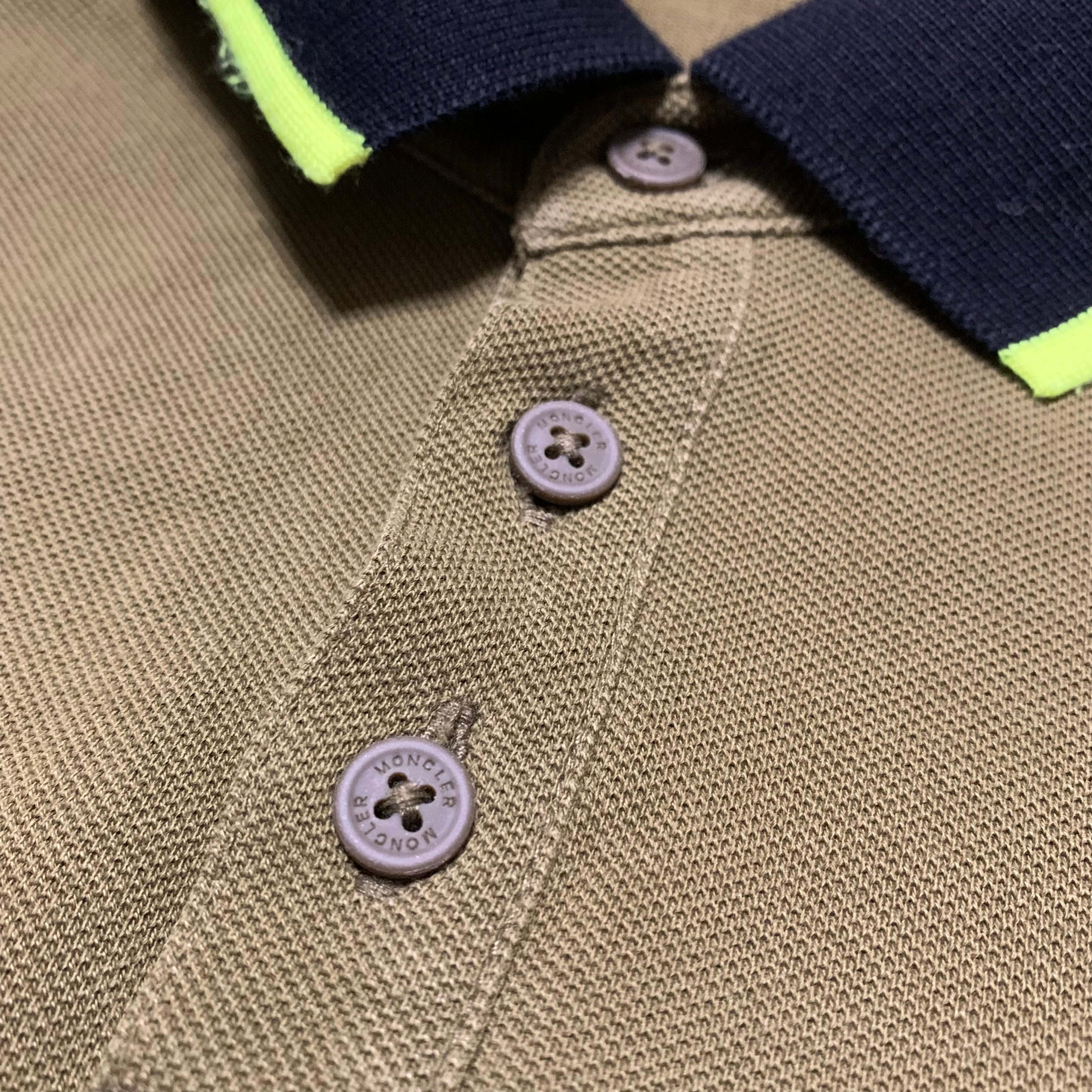 Moncler Small Polo Green Short Sleeve Polo Shirt Tee