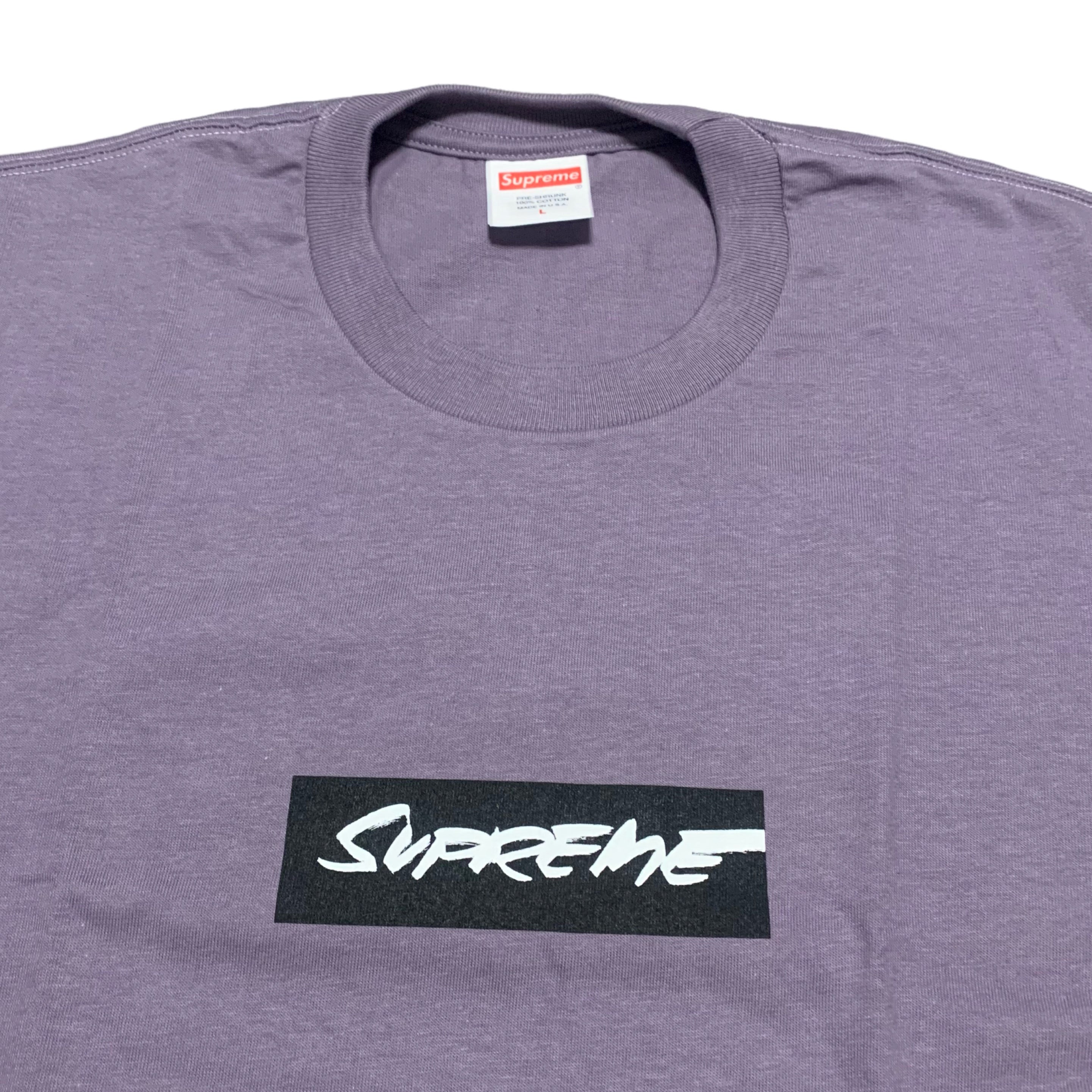 Supreme Large Futura Box Logo Purple Tee 2024