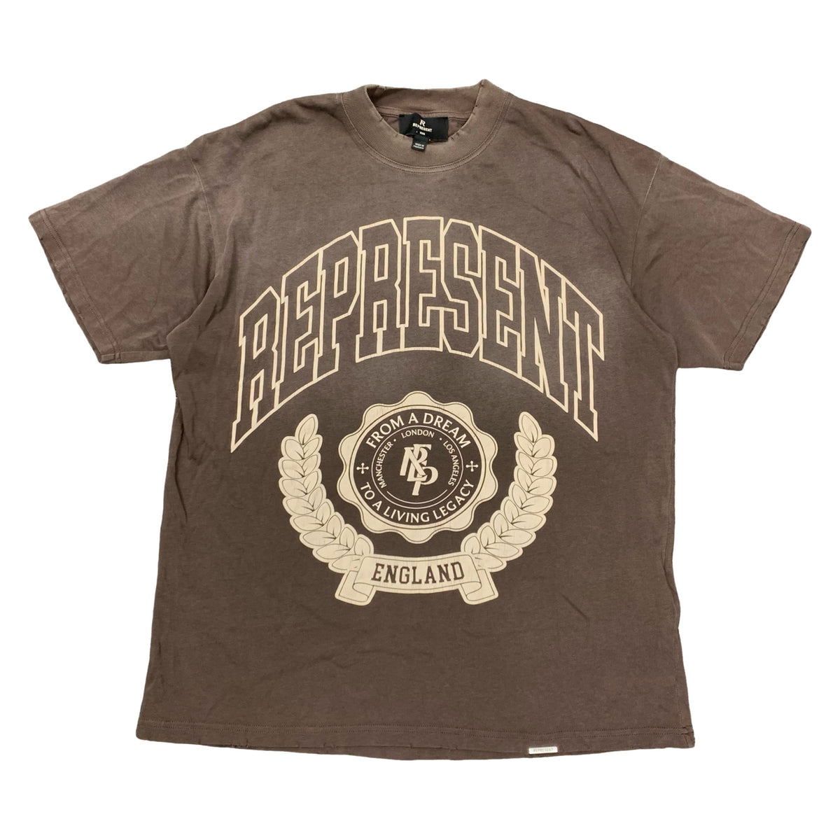 Represent XXS Tee Legacy Crest Nero Brown T-Shirt