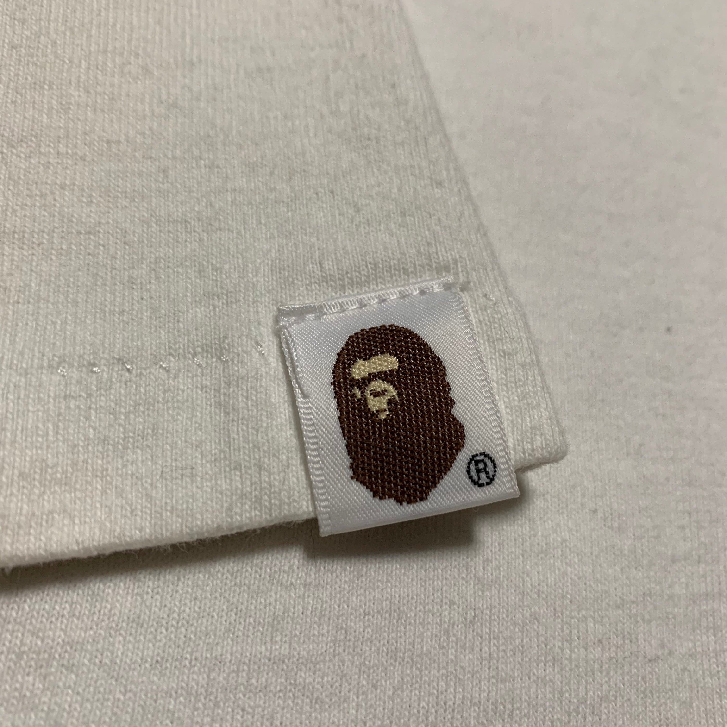 Bape Medium Big Ape Head Blue Camo White Tee