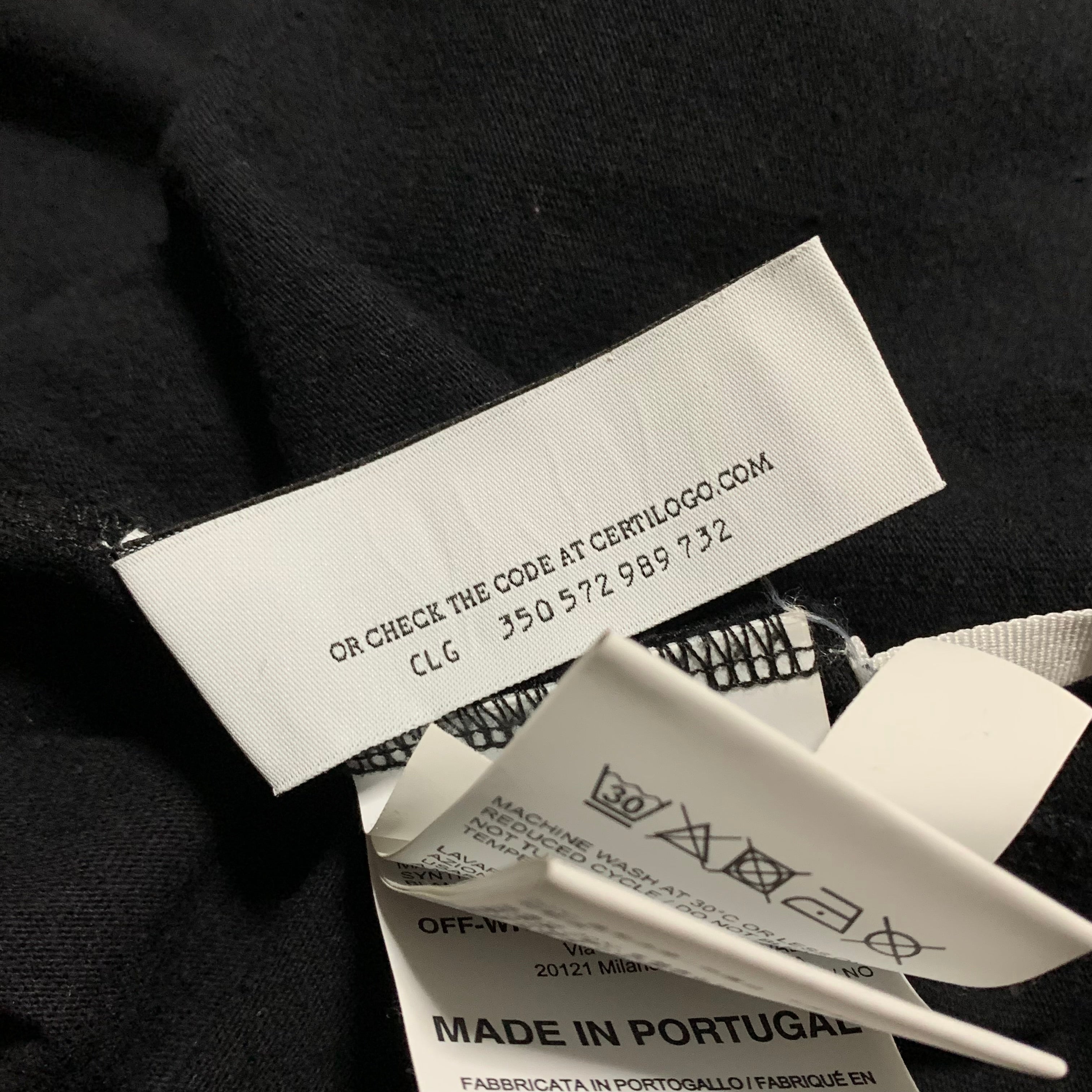 Off White Small Liquid Mirko Black Tee Virgil Abloh