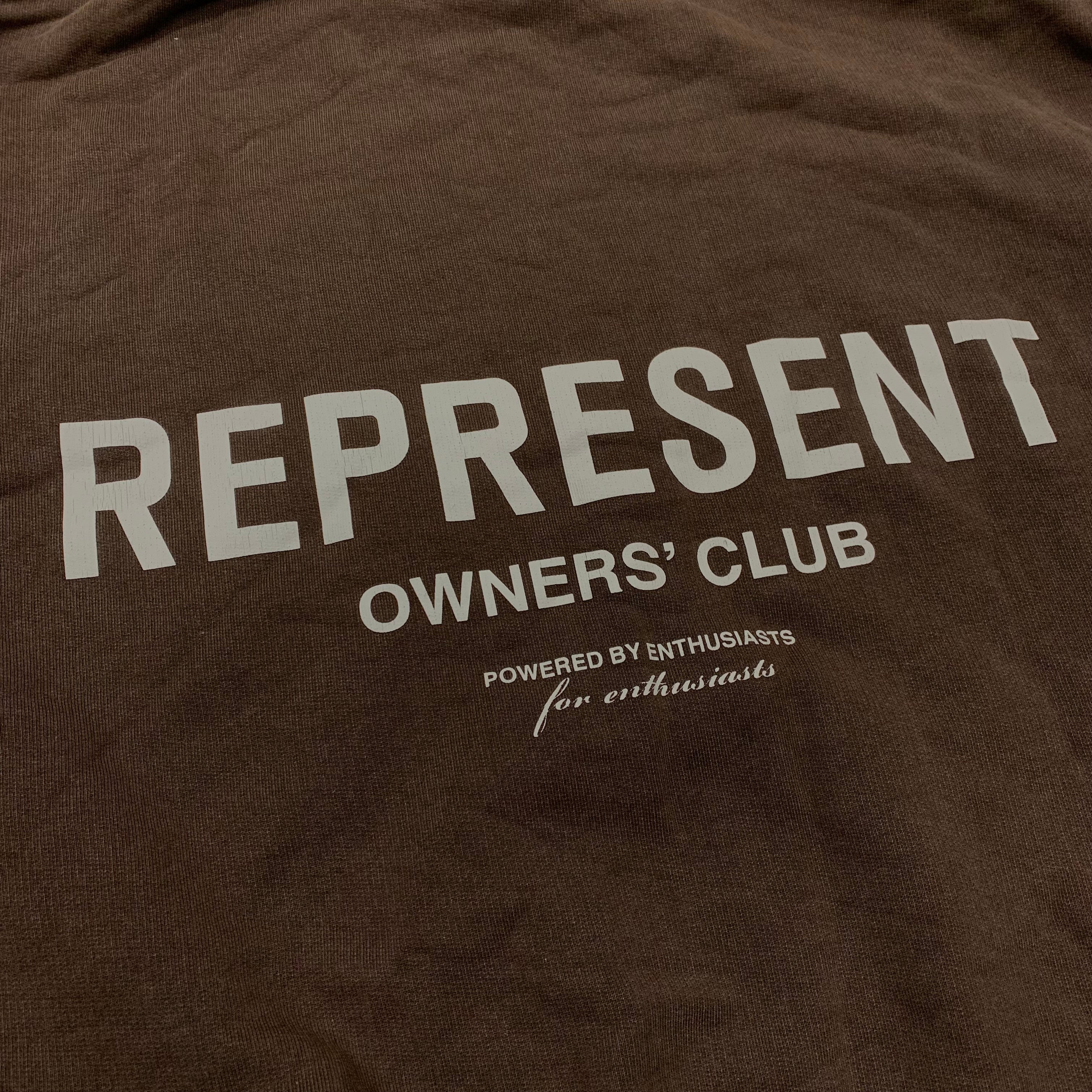 Represent Small Owners Club Brown Sweater Sweatshirt Crewneck