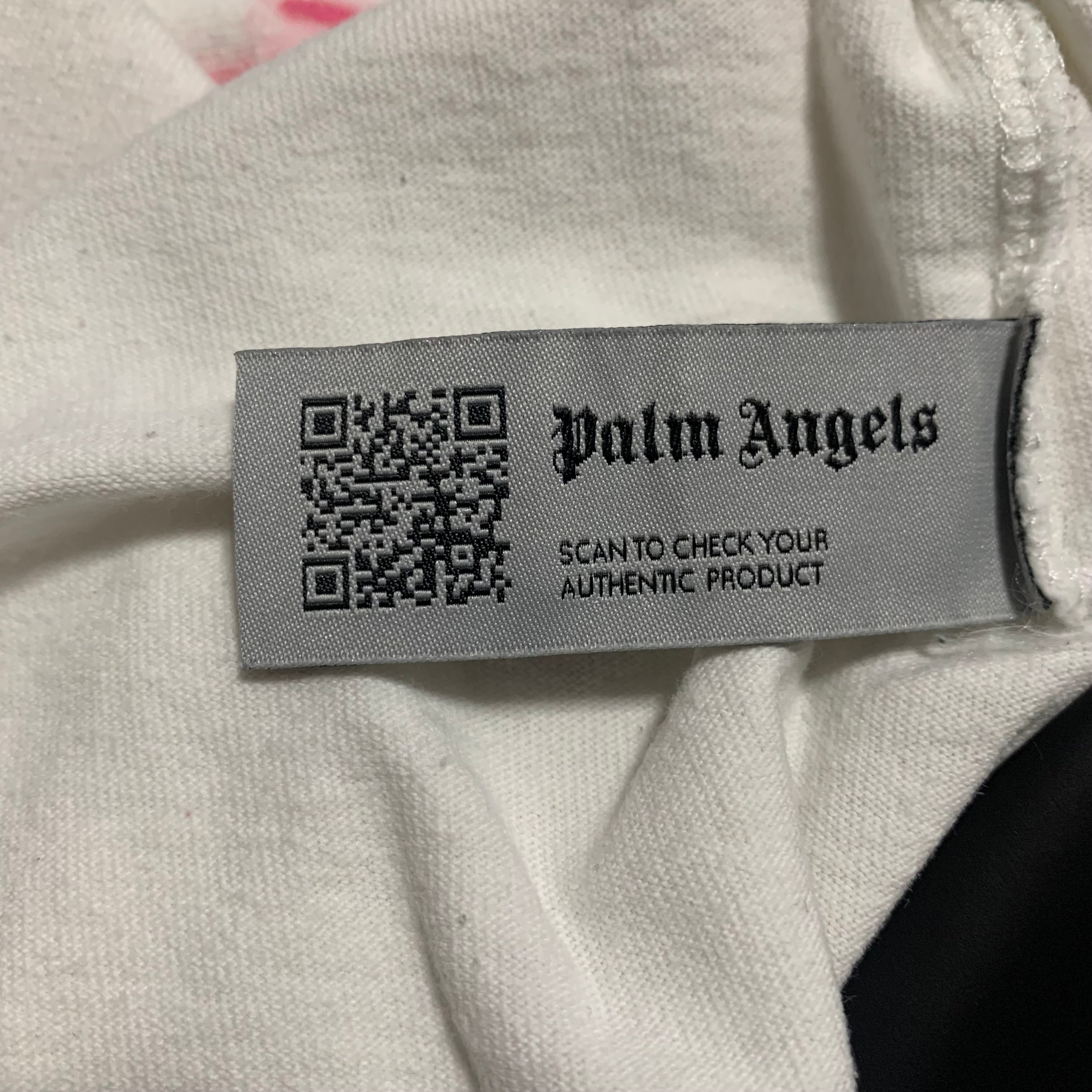 Palm Angels Medium Palm Beach Sprayed Heart White Tee