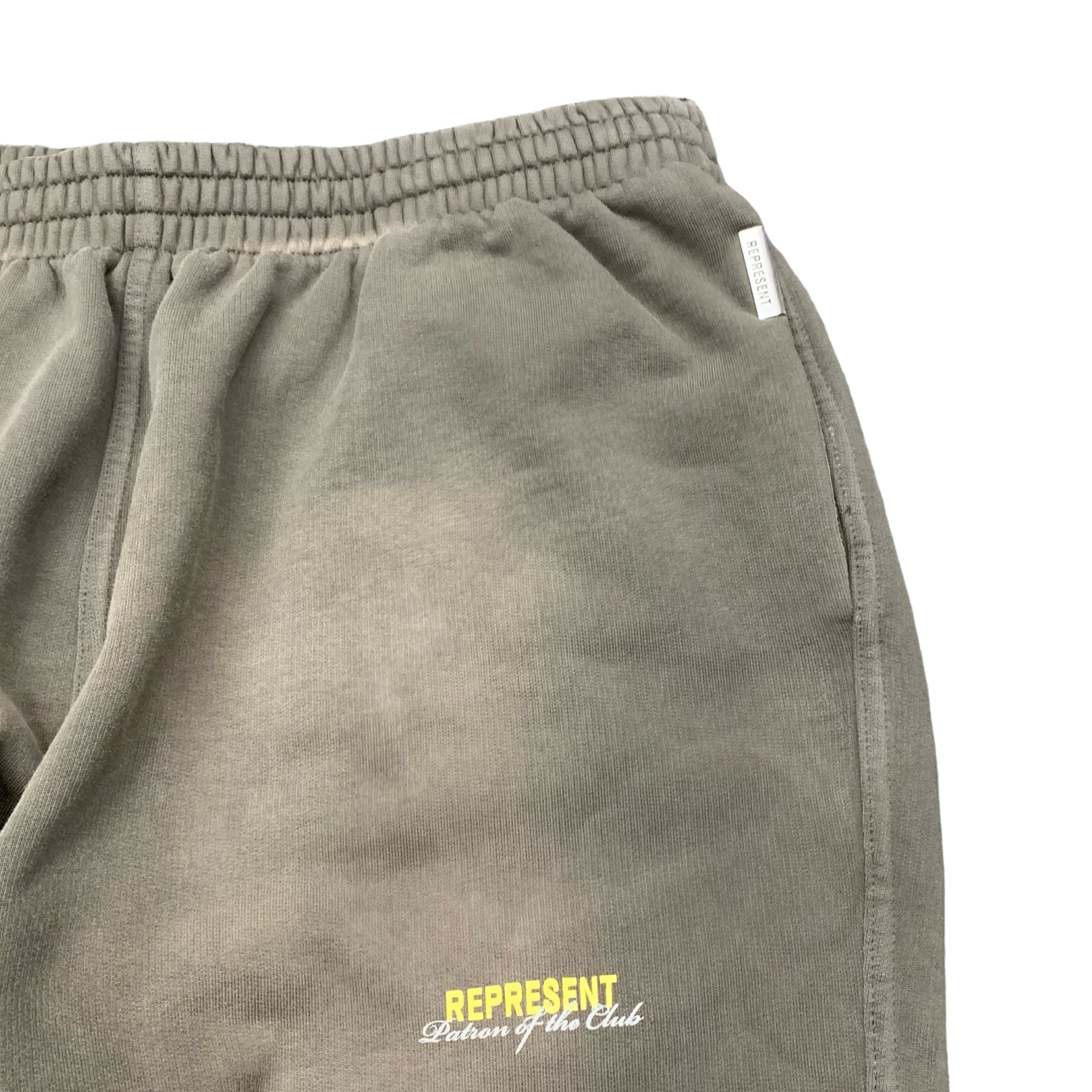 Represent Large Sweatpants Patron Of The Club Washed Olive Bottoms