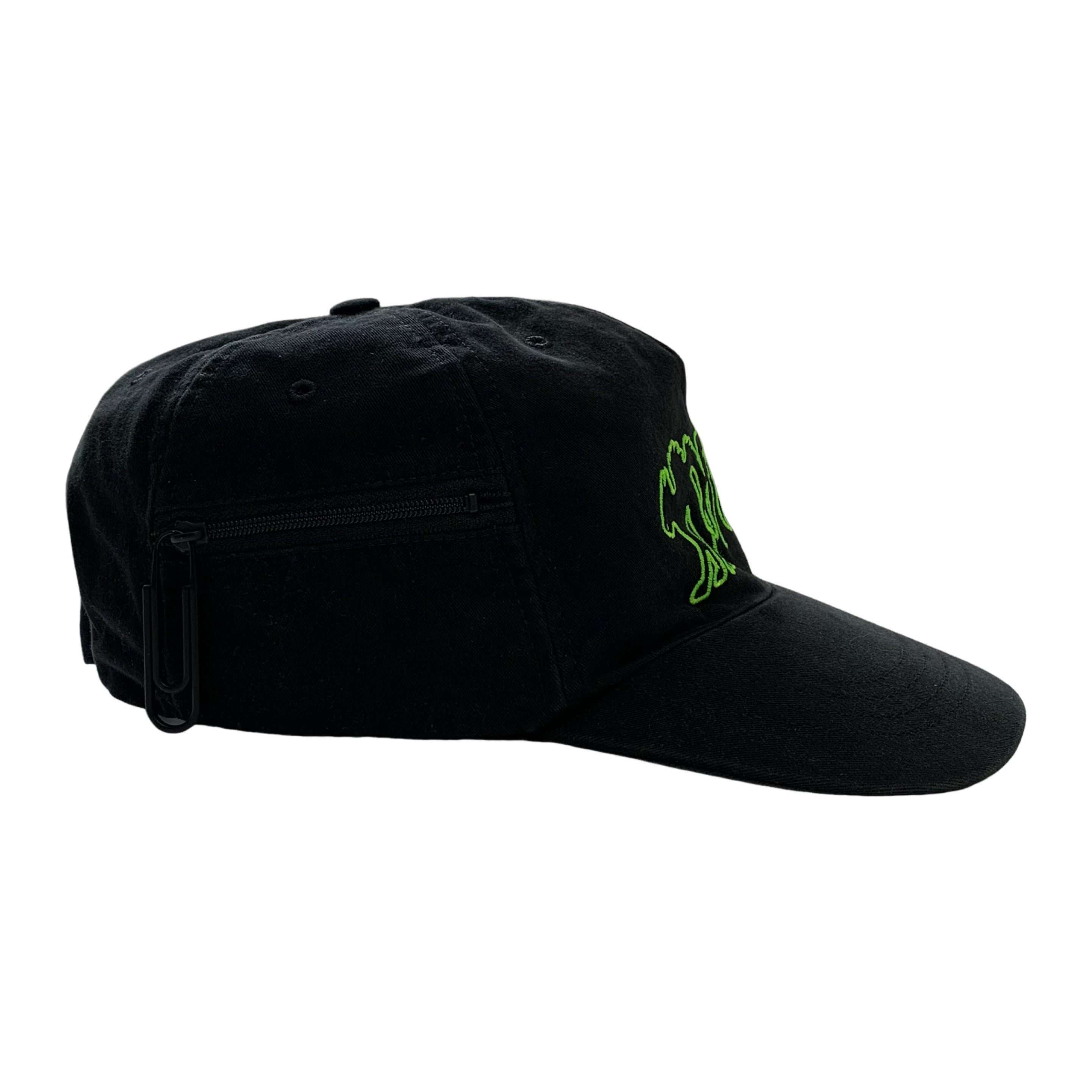 Off White Cap Mad Cat Black Cap Hat Virgil Abloh