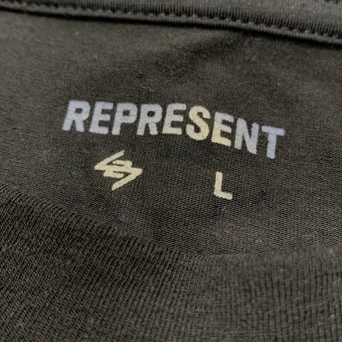 Represent Large Tee 247 On A Mission Black Gym T-Shirt