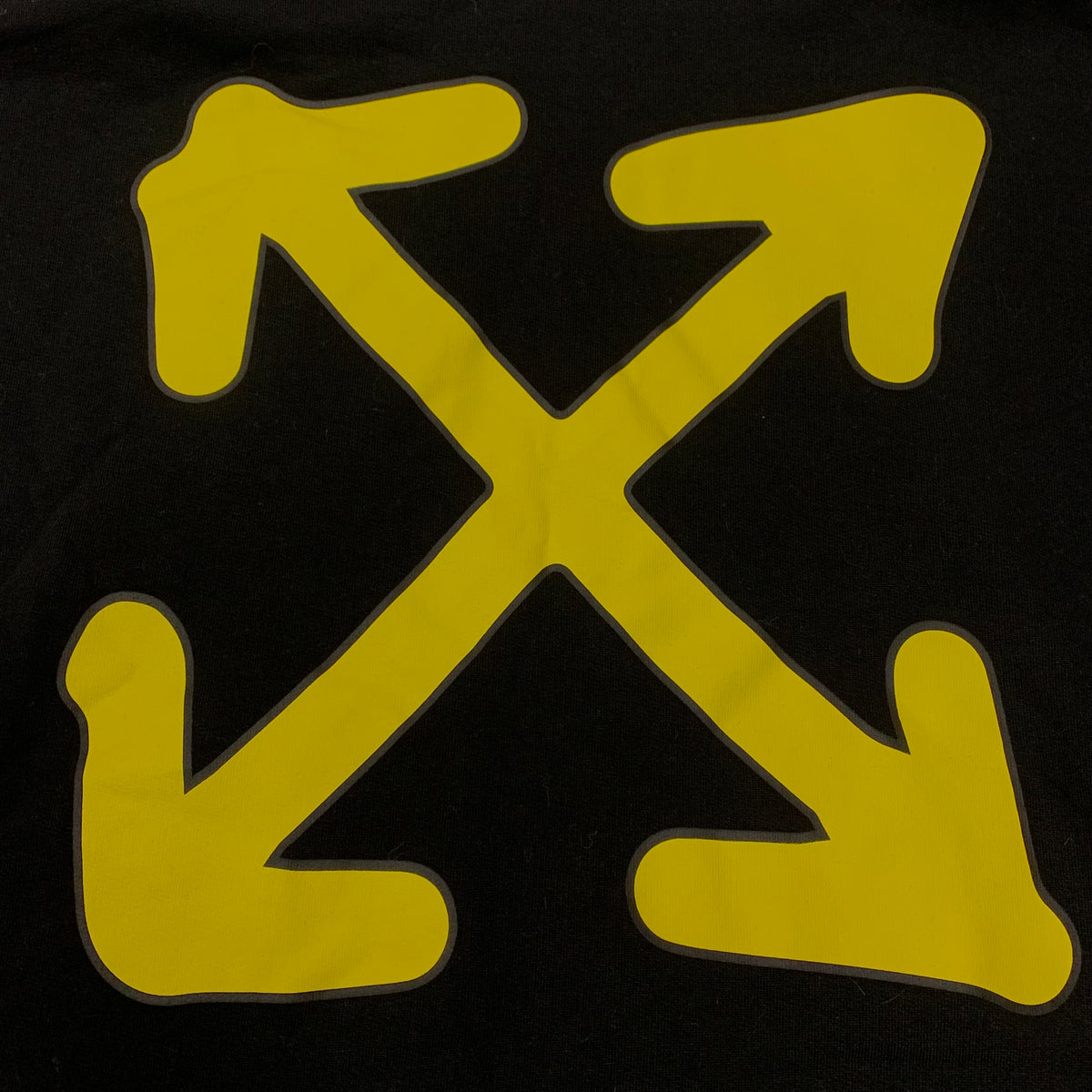 Off White XXL Hoodie Arrows Graphic Black Hoodie Virgil Abloh