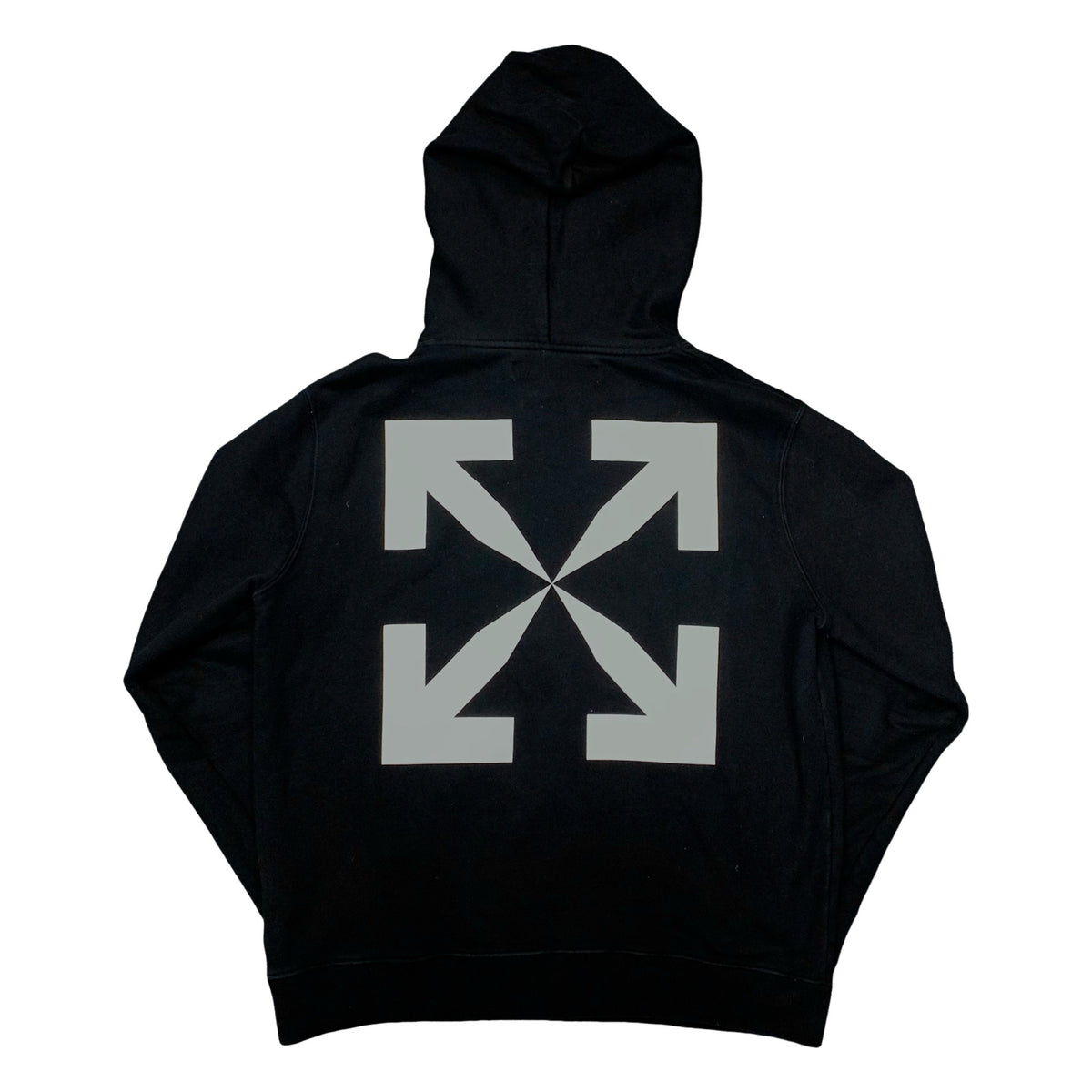 Off White Large Hoodie Pascal Skeleton Arrows Black Hoodie Virgil Abloh