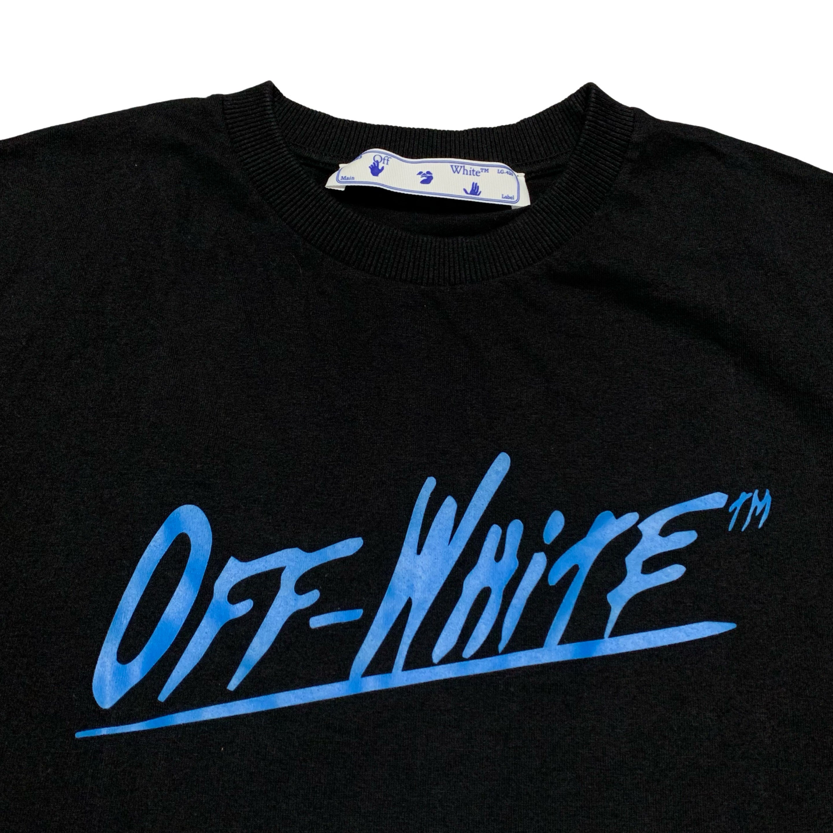 Off White Small Caravaggio Graphic Black Tee Till The End Virgil Abloh