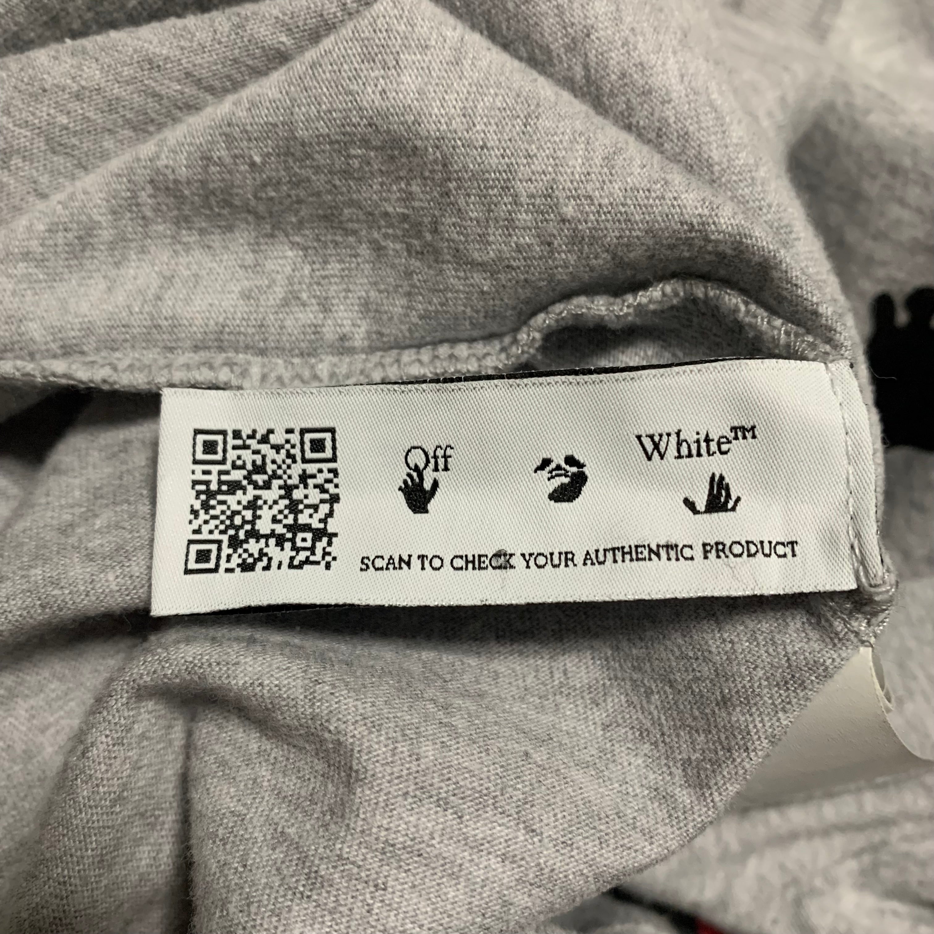 Off White Small Marker Arrows Grey Tee Virgil Abloh