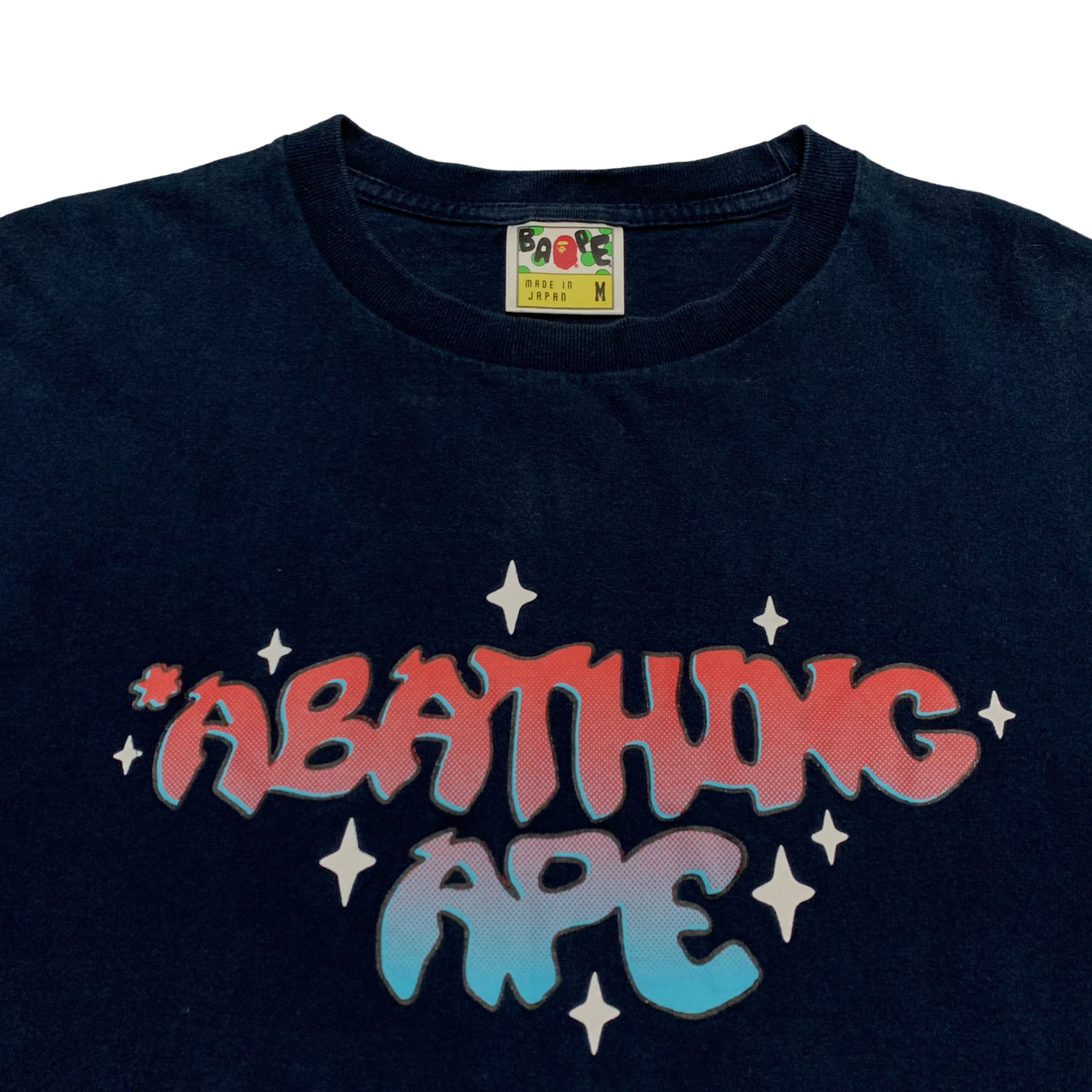 Bape Medium Bathing Ape Graphic Navy Blue Tee