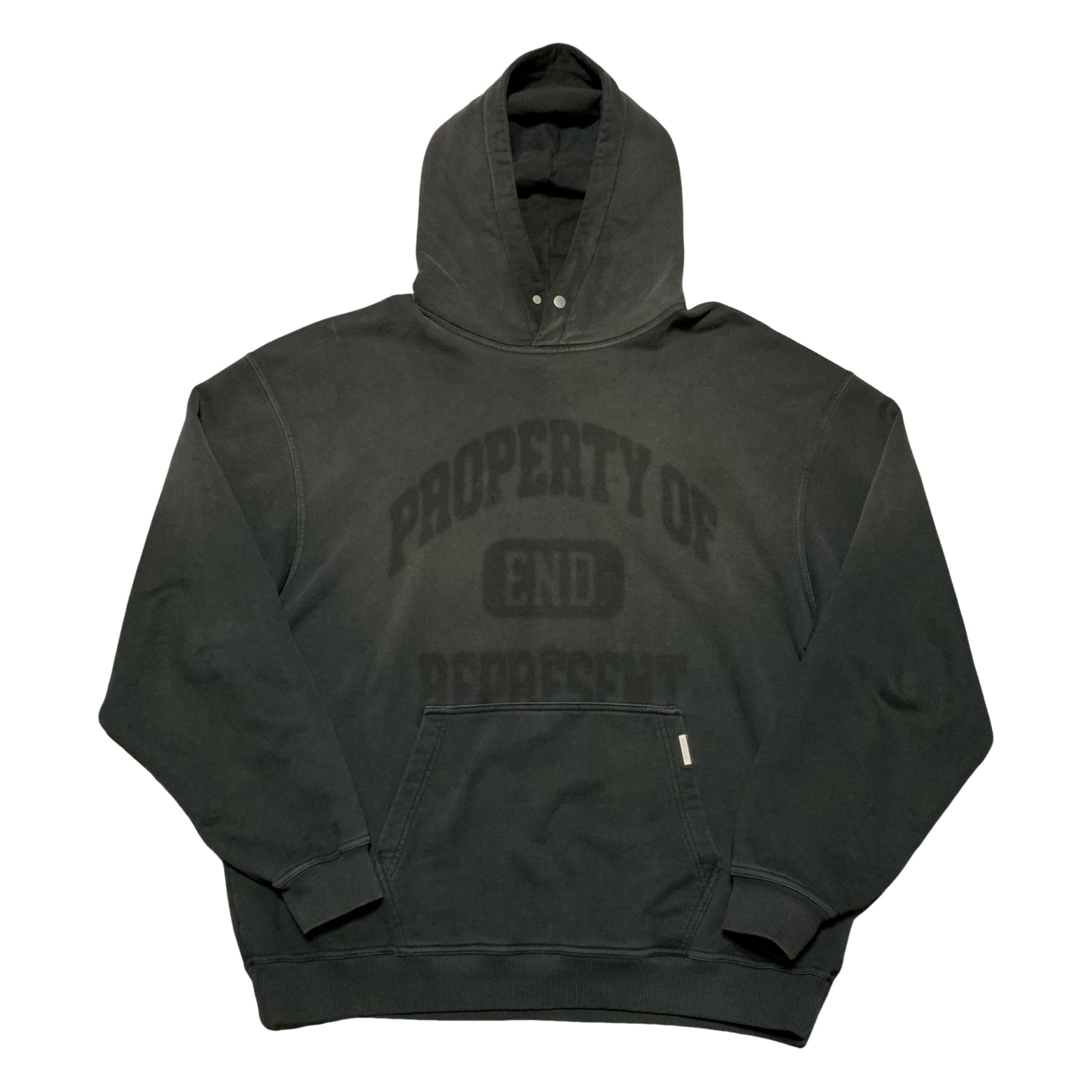 Represent XL Property Of End Stained Black Hoodie