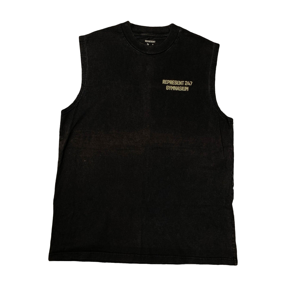 Represent Small Tank Top 247 Gymnasium Vintage Black Sleeveless Top