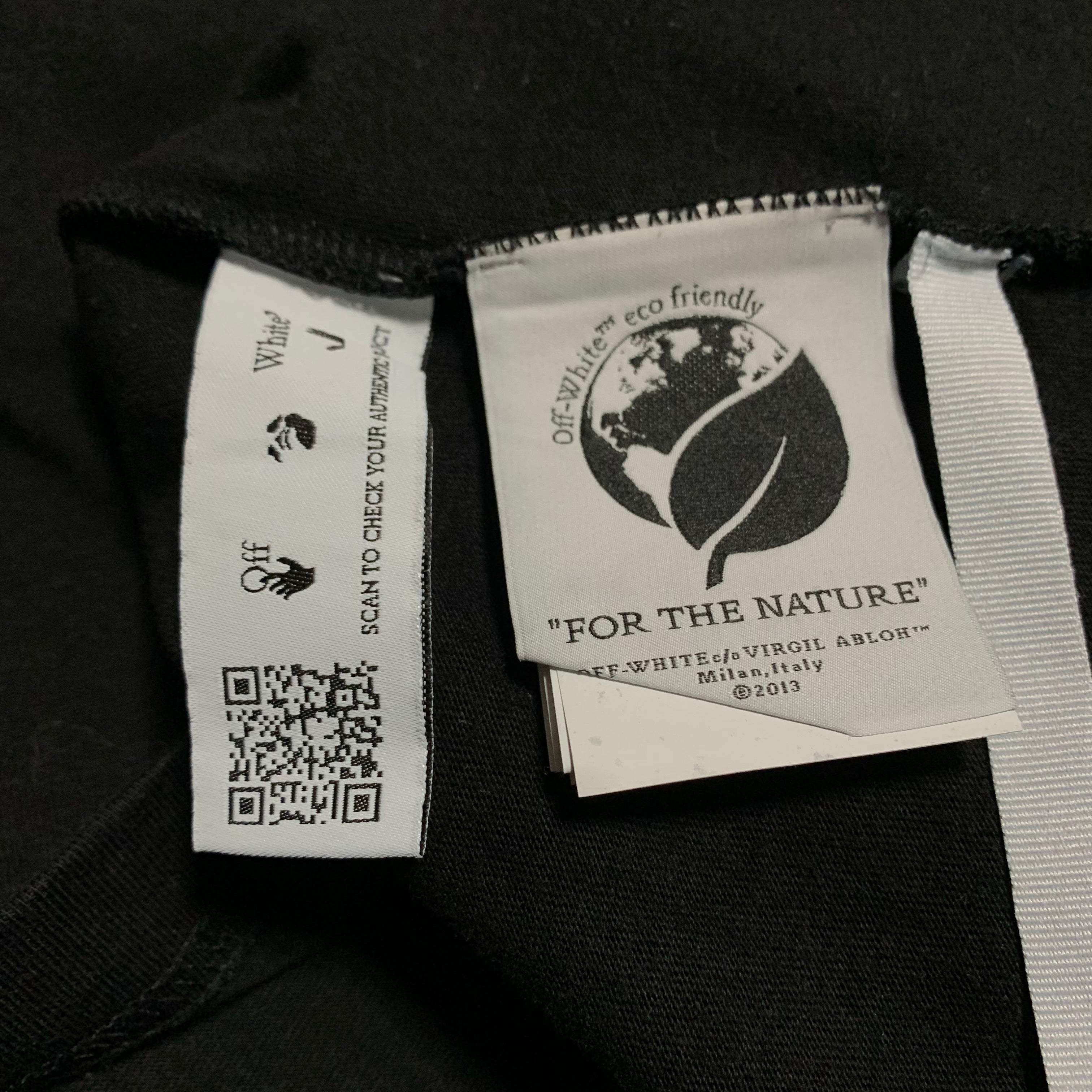 Off White Medium Flower Arrows Black Tee Virgil Abloh