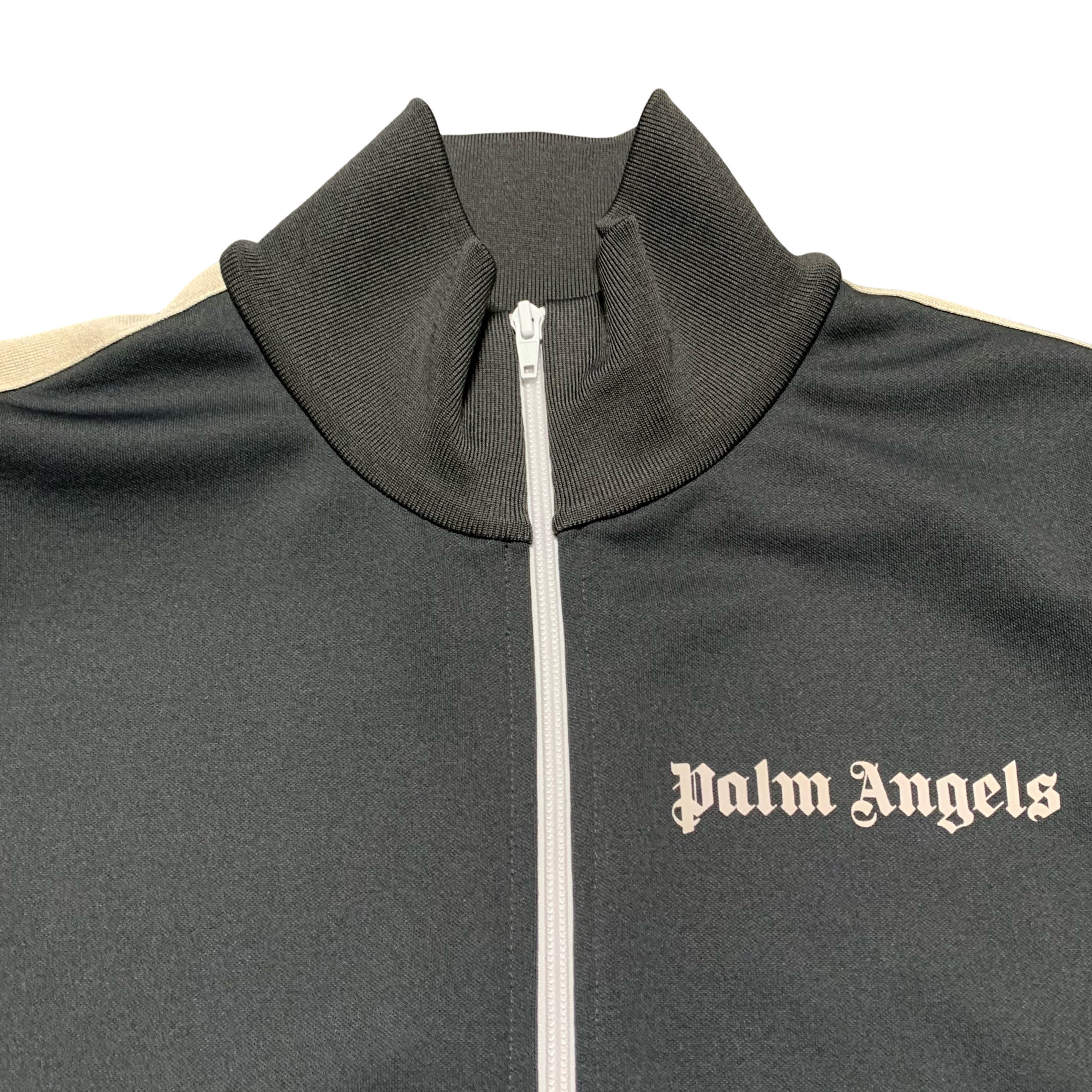 Palm Angels Medium Classic Track Jacket Zip Dark Grey