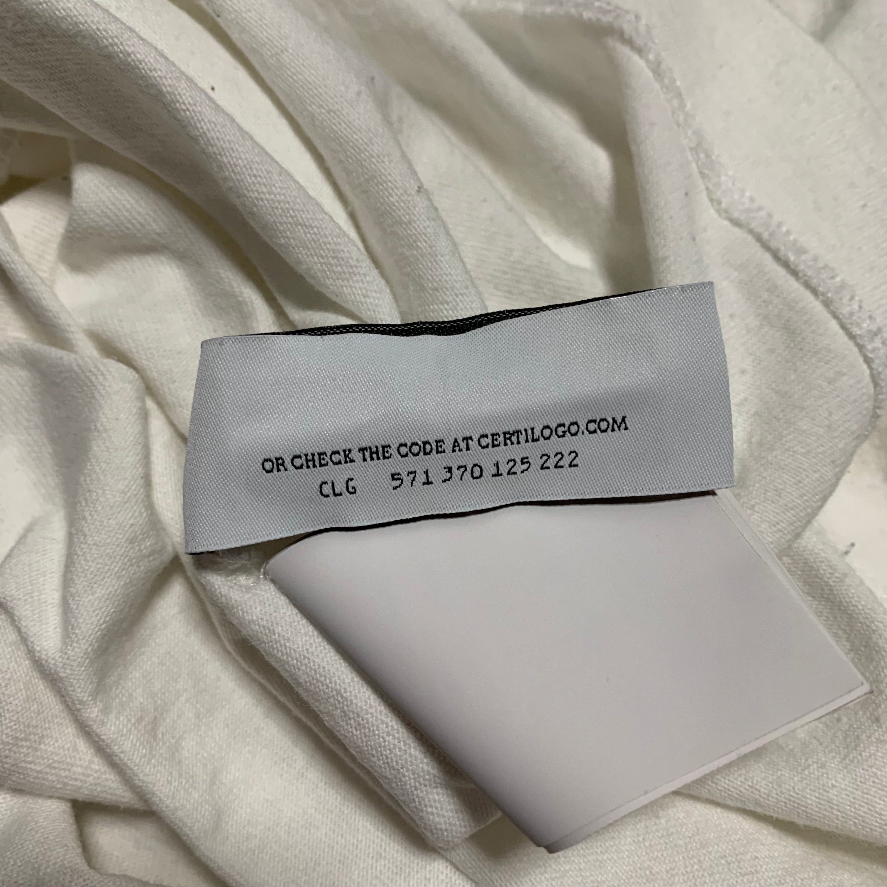 Off White Small Graphic White Tee Virgil Abloh Boxy Fit