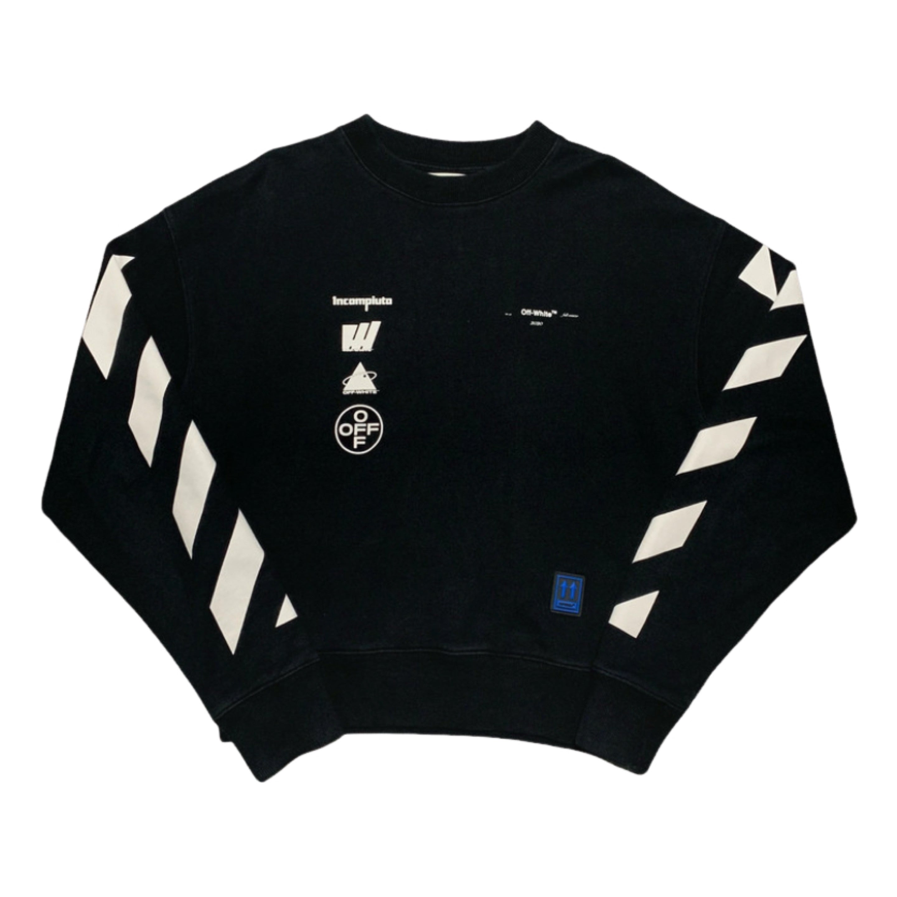 Off White XXS Mariana Silva Painting Black Sweatshirt Crewneck Virgil Abloh