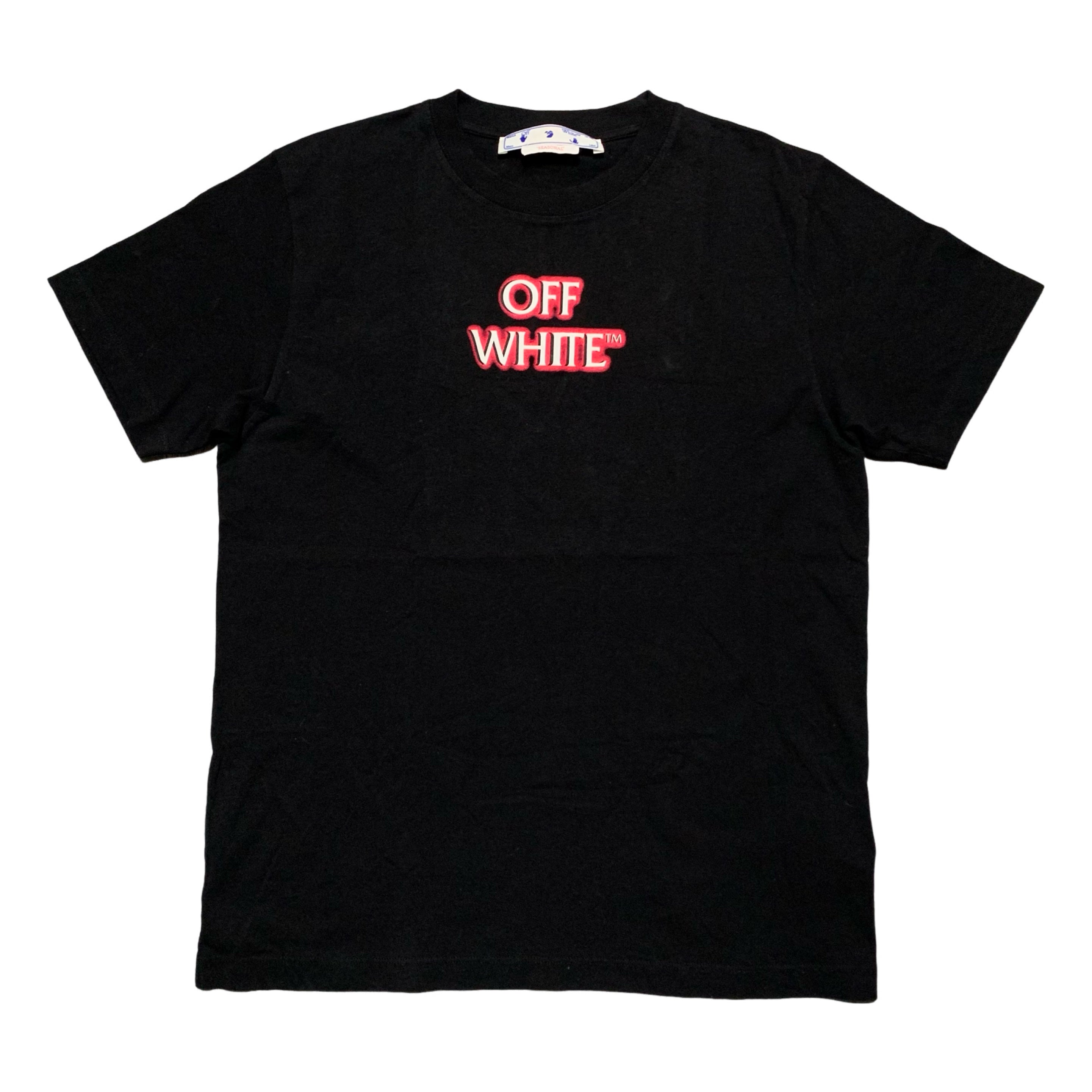 Off White Large Emotionally Available Black Tee Virgil Abloh