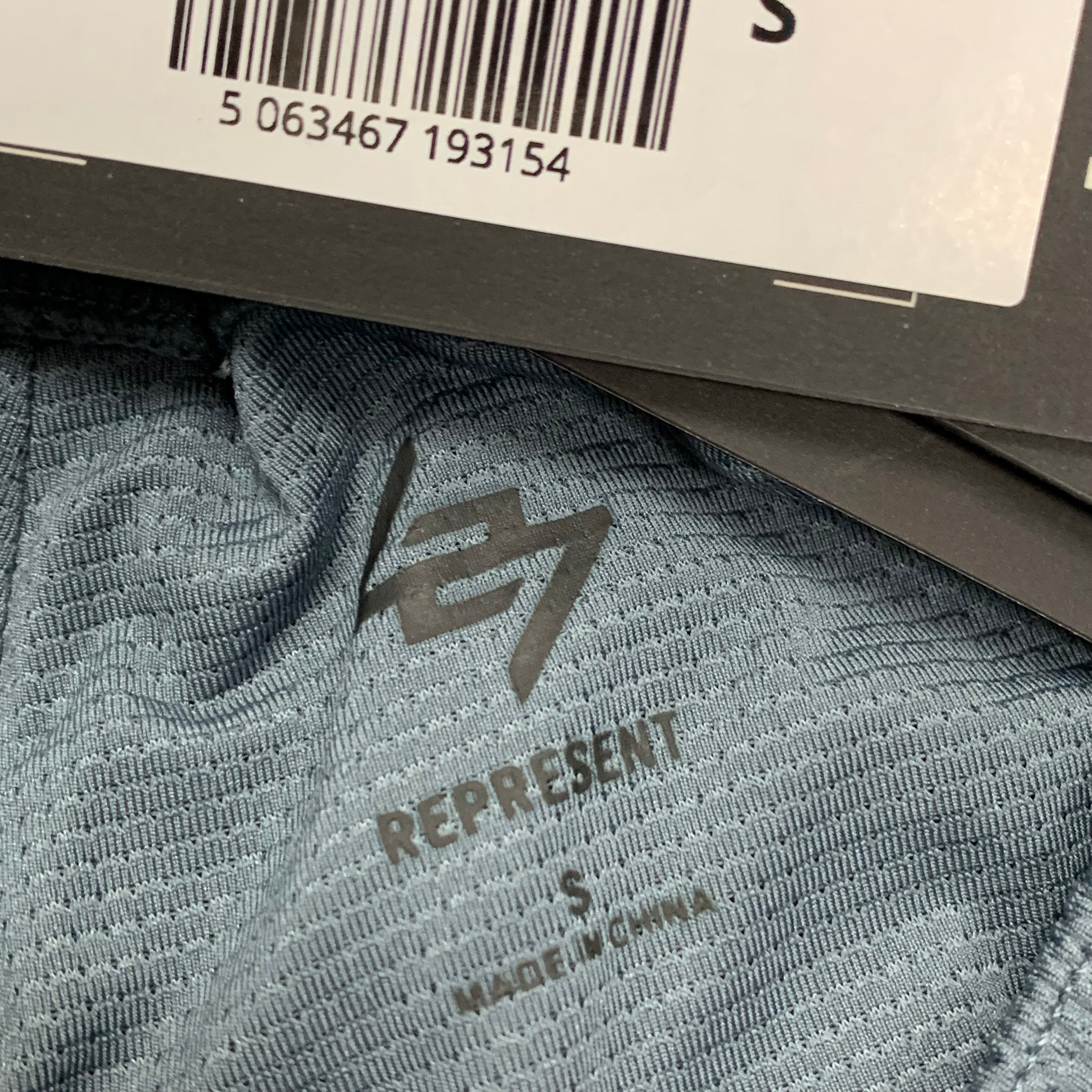 Represent Small Shorts 247 Blue Mesh DNA