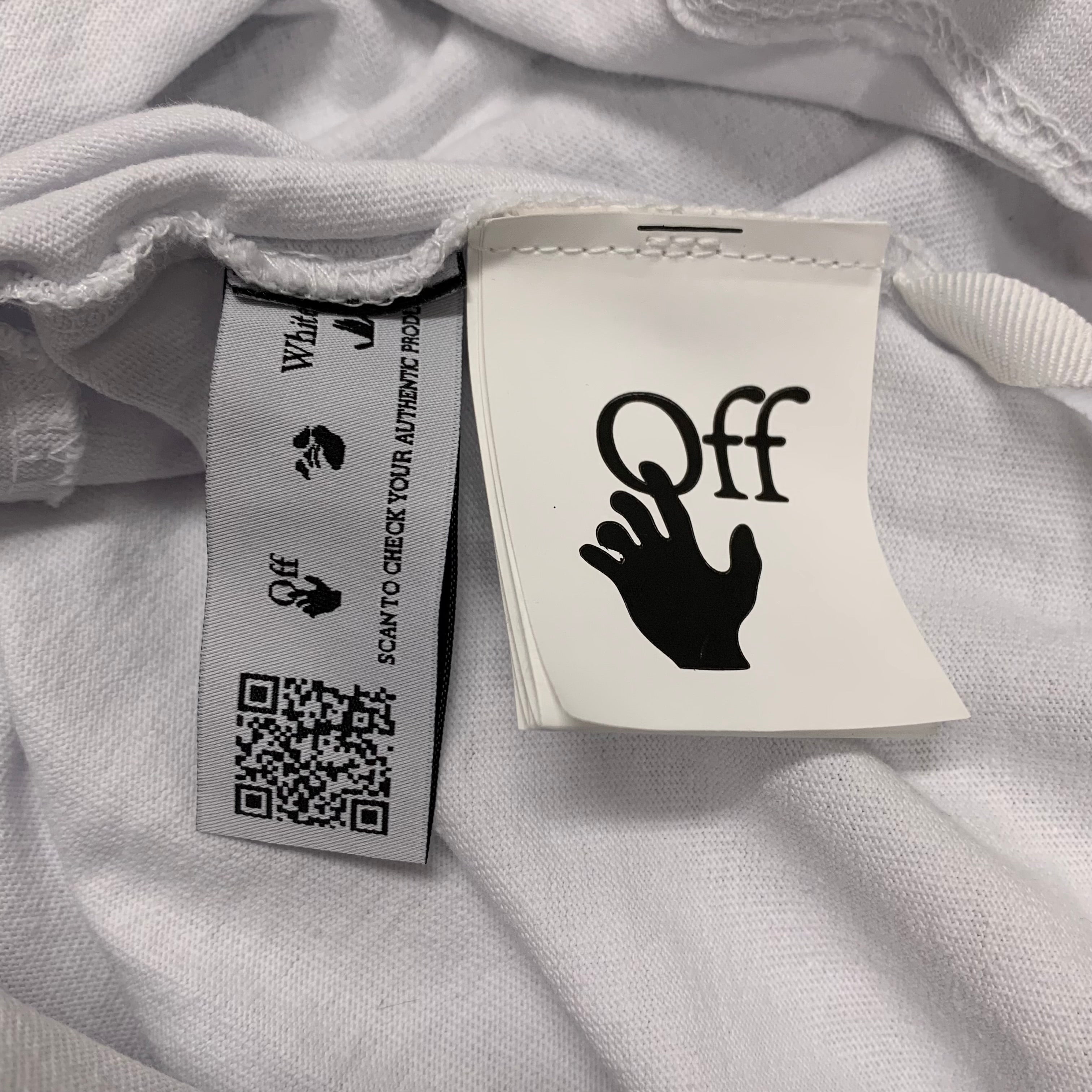 Off White Medium Tee Caravaggio Arrows White T-Shirt Virgil Abloh