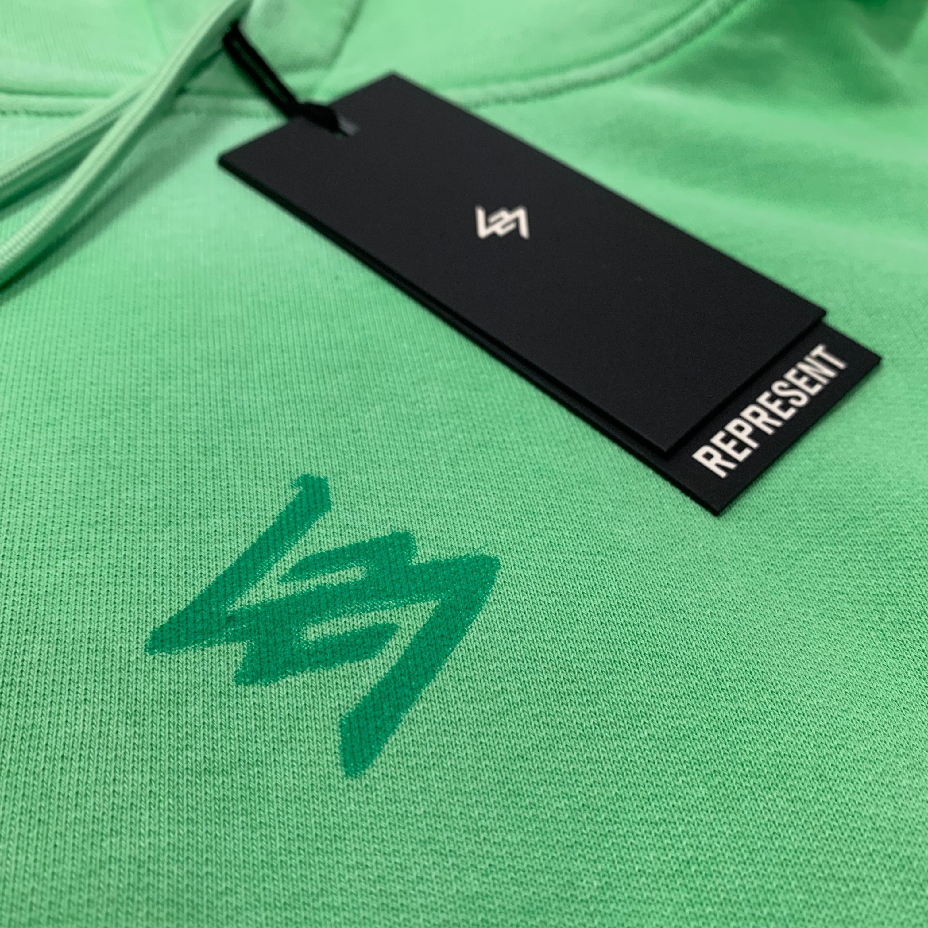Represent Large Hoodie 247 Motion Oversized Speed Green Hoodie