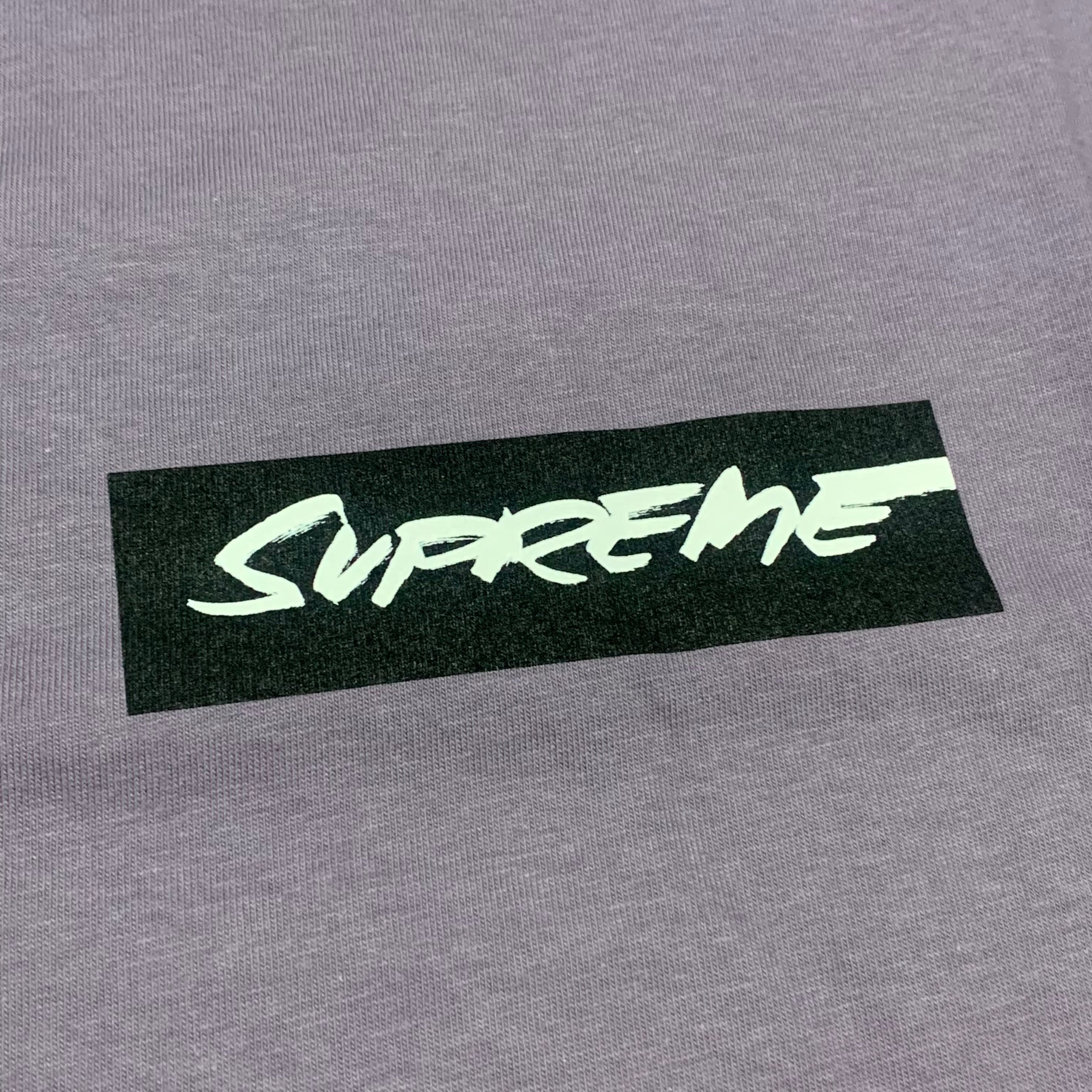 Supreme Large Futura Box Logo Purple Tee 2024