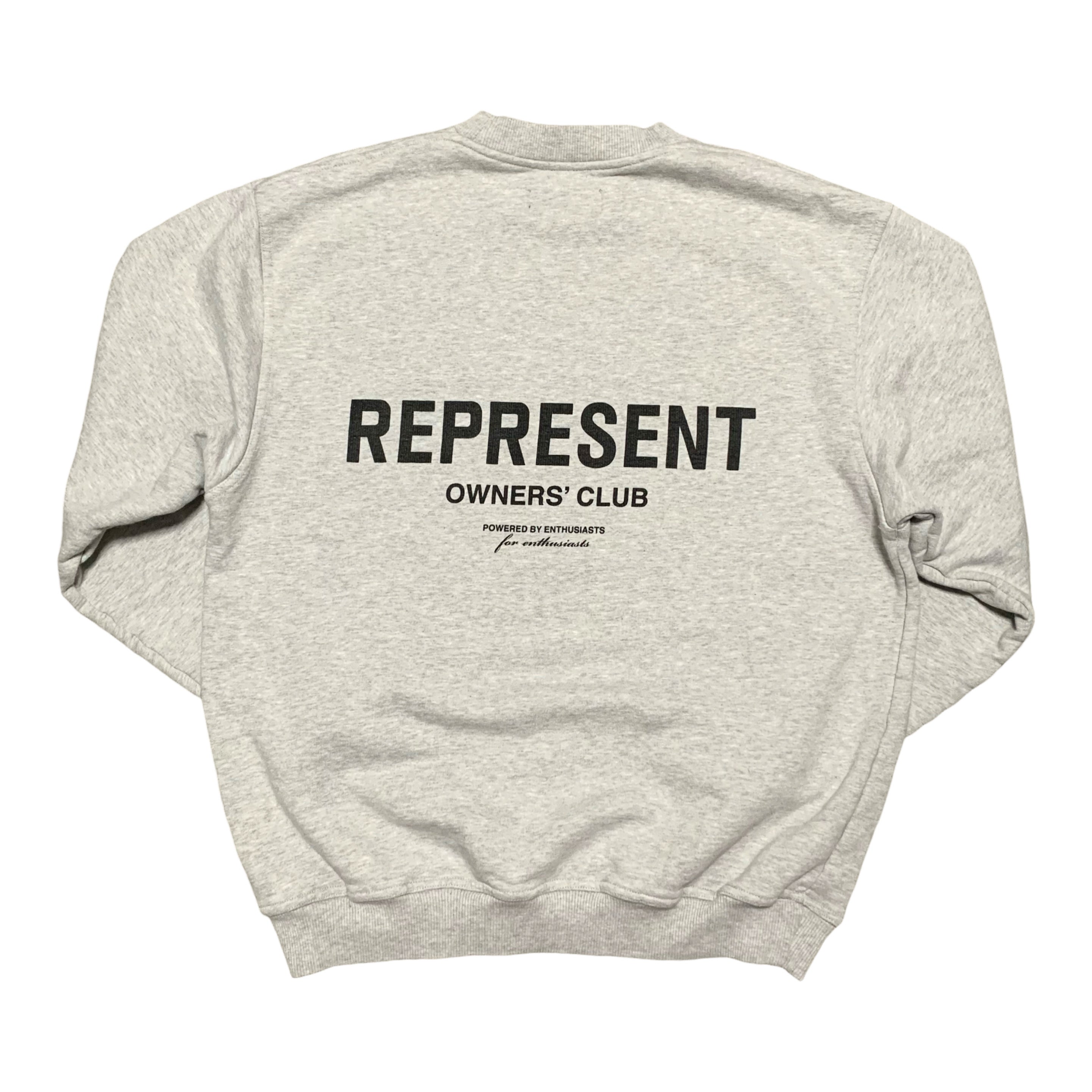 Represent Small Owners Club Grey Sweater Sweatshirt Crewneck