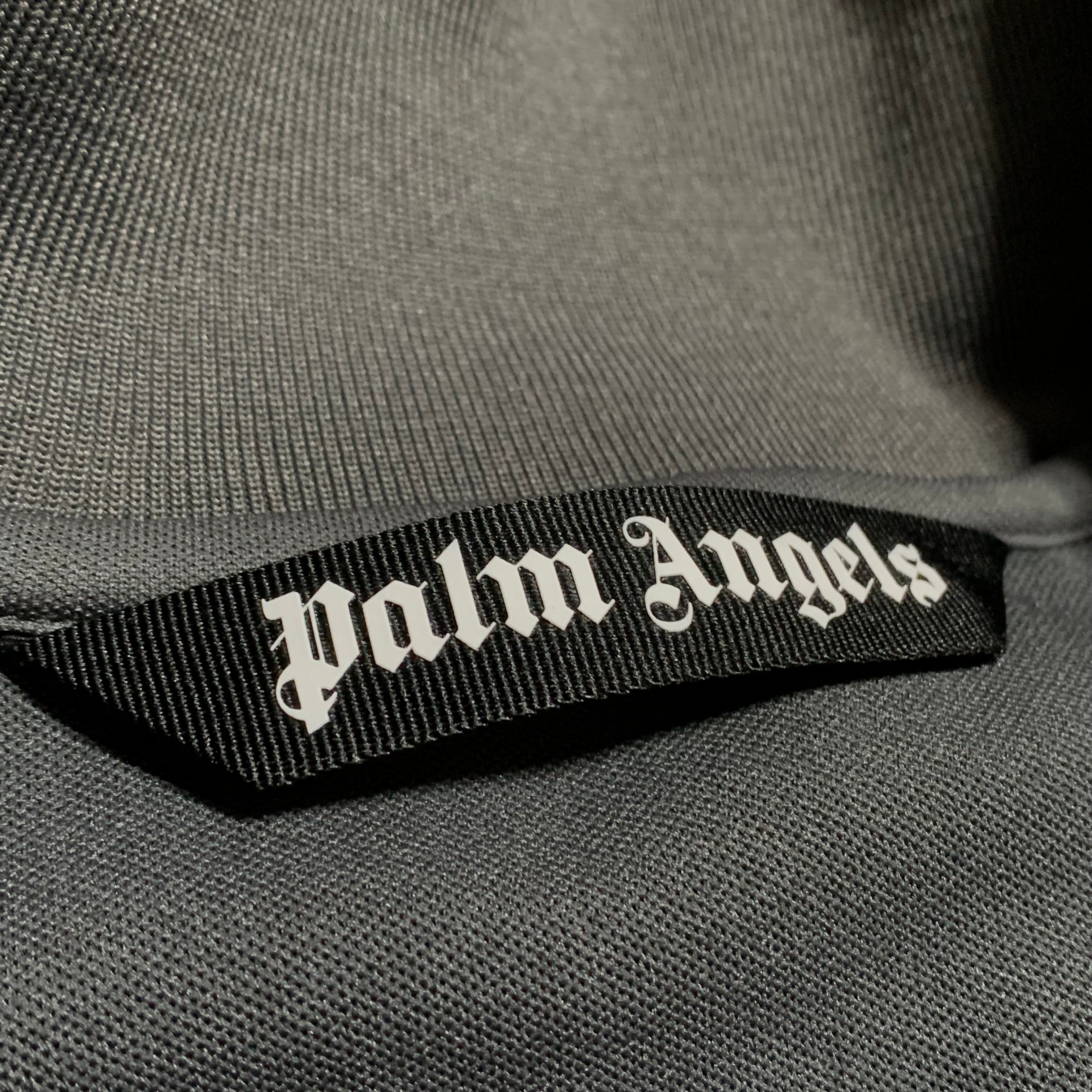 Palm Angels Medium Classic Track Jacket Zip Dark Grey