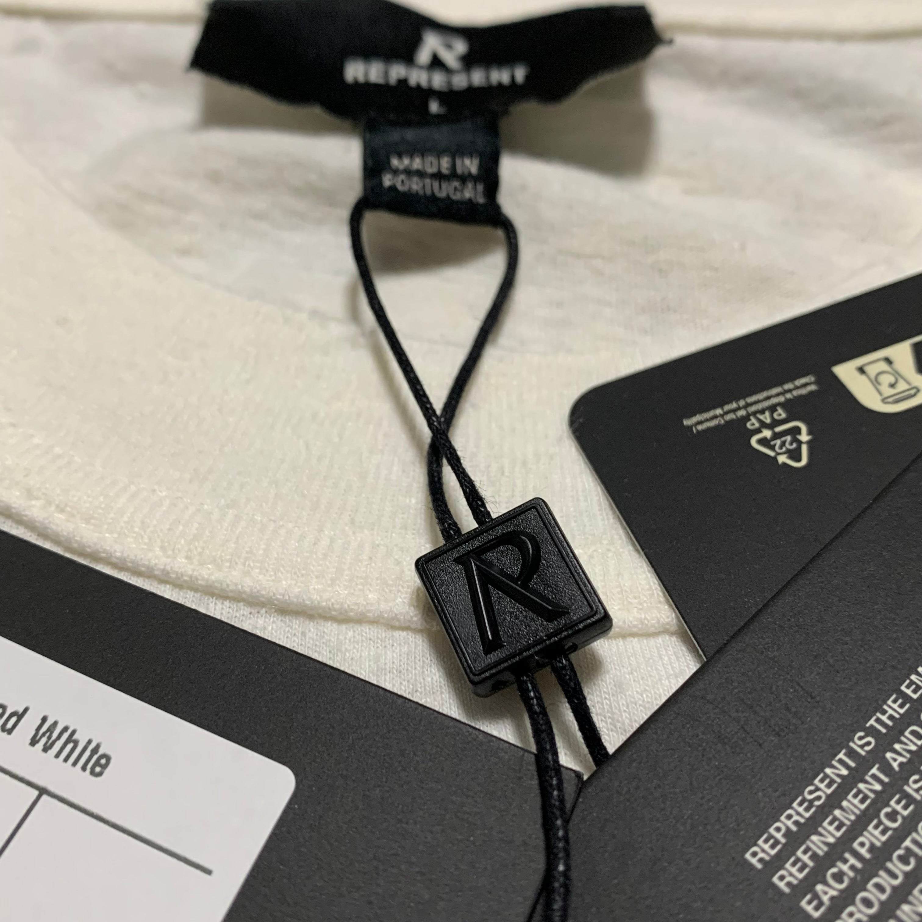 Represent Large Revere Manor Aged White Tee