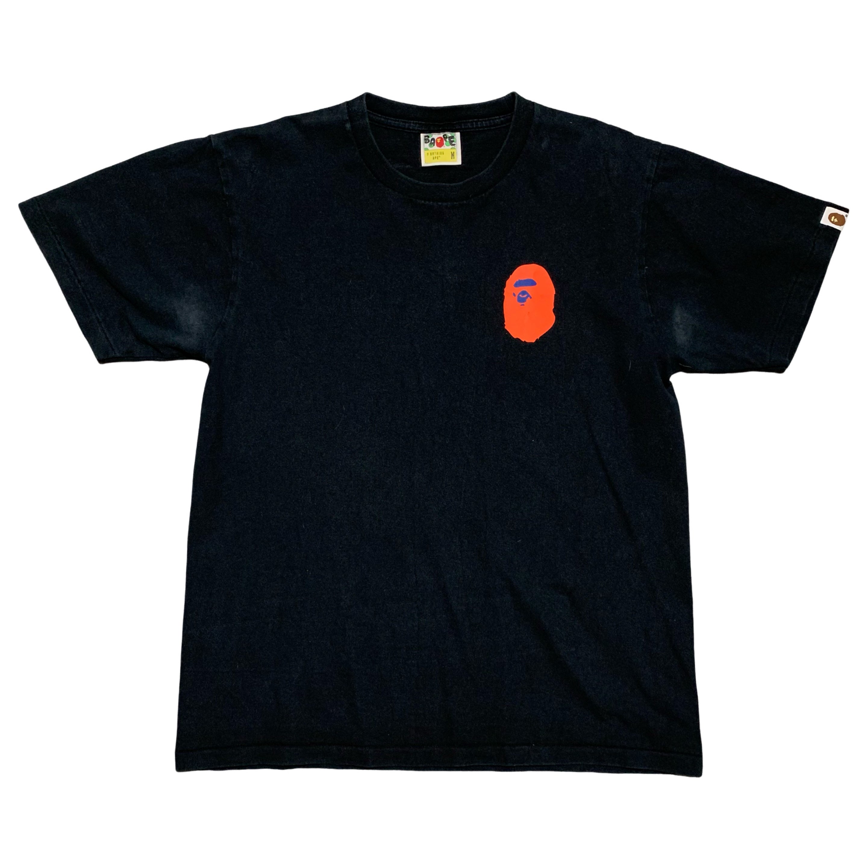 Bape Medium Back Logo Graphic Black Tee