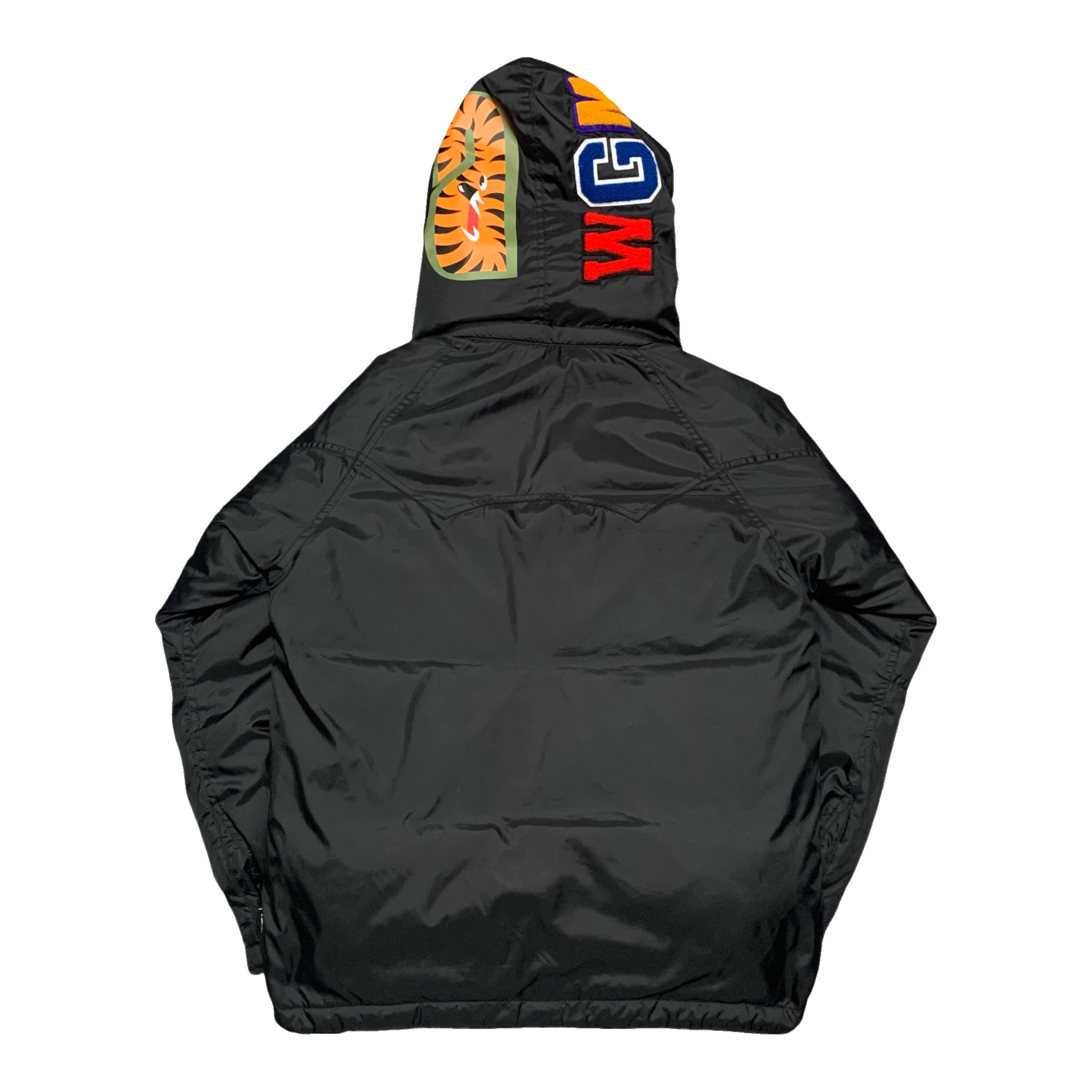 Bape Small Shark Snowboard Down Puffer Jacket Black A Bathing Ape 2022 (RRP £599)
