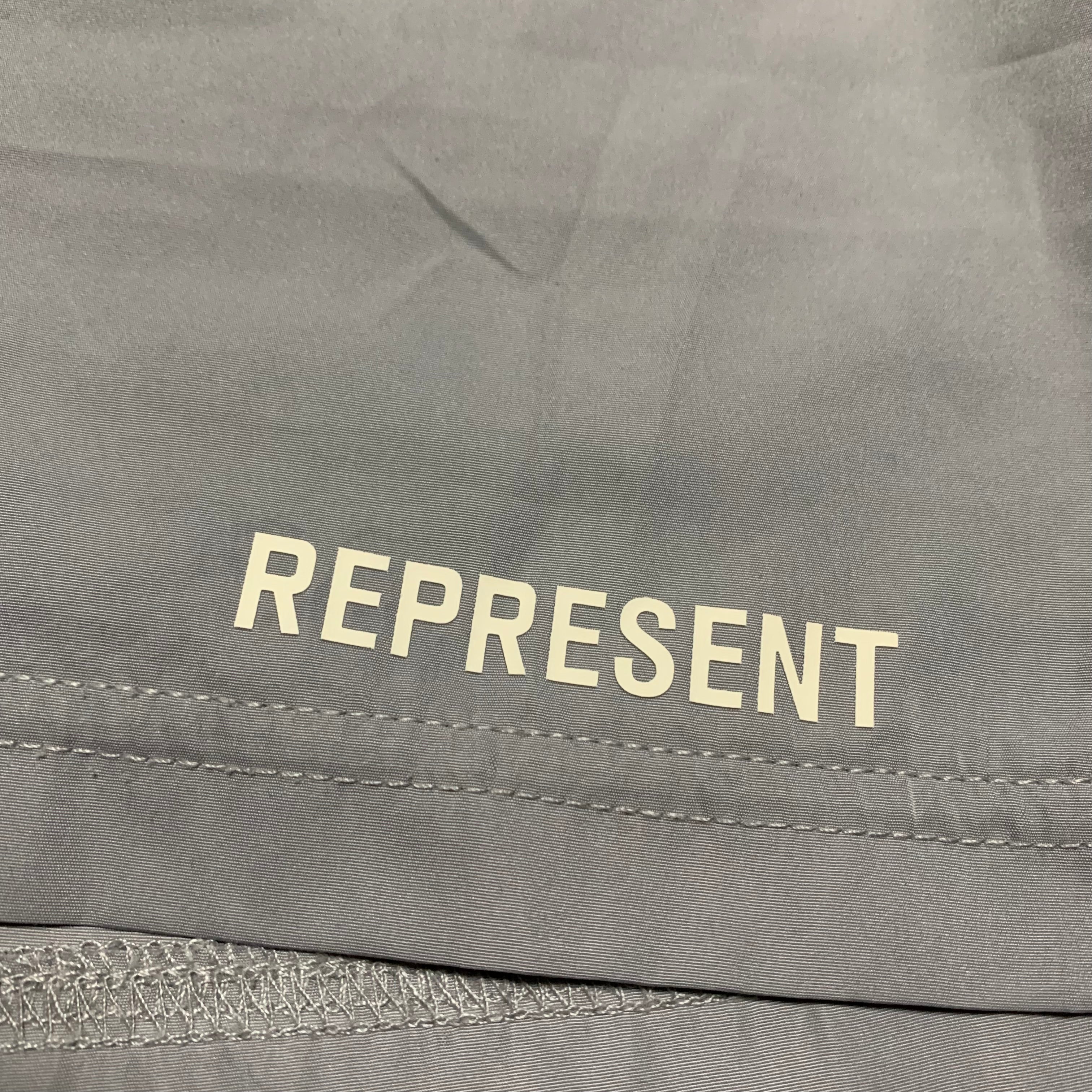 Represent Large Swim Shorts Grey Bottoms
