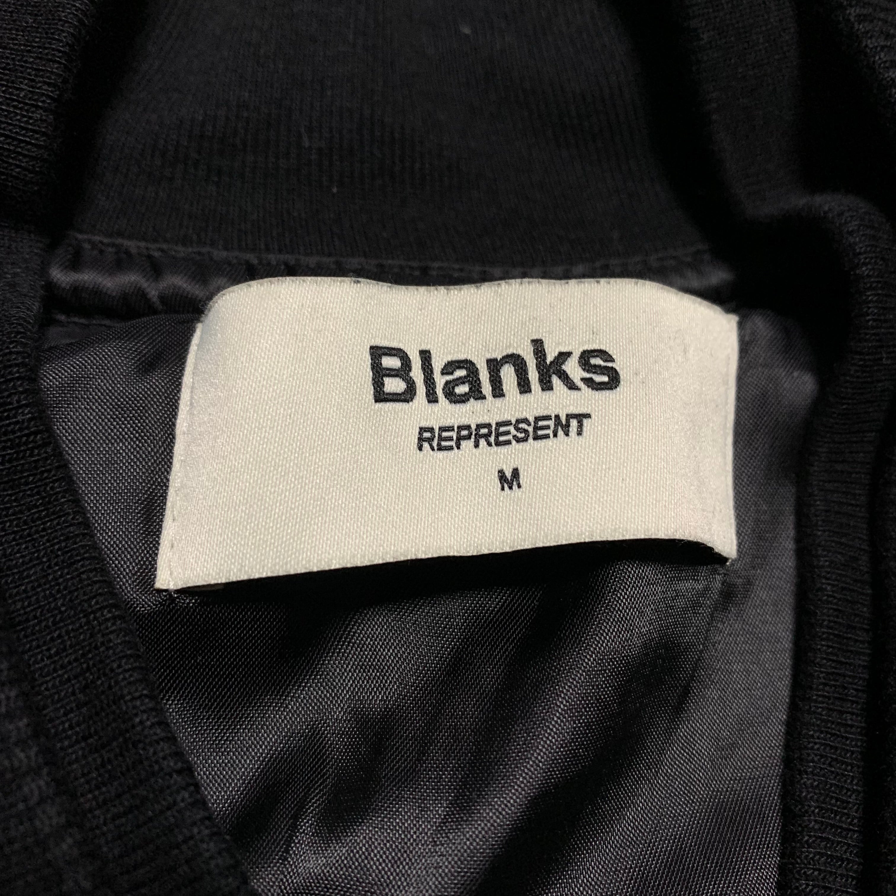 Represent Medium Blanks Black Bomber Jacket