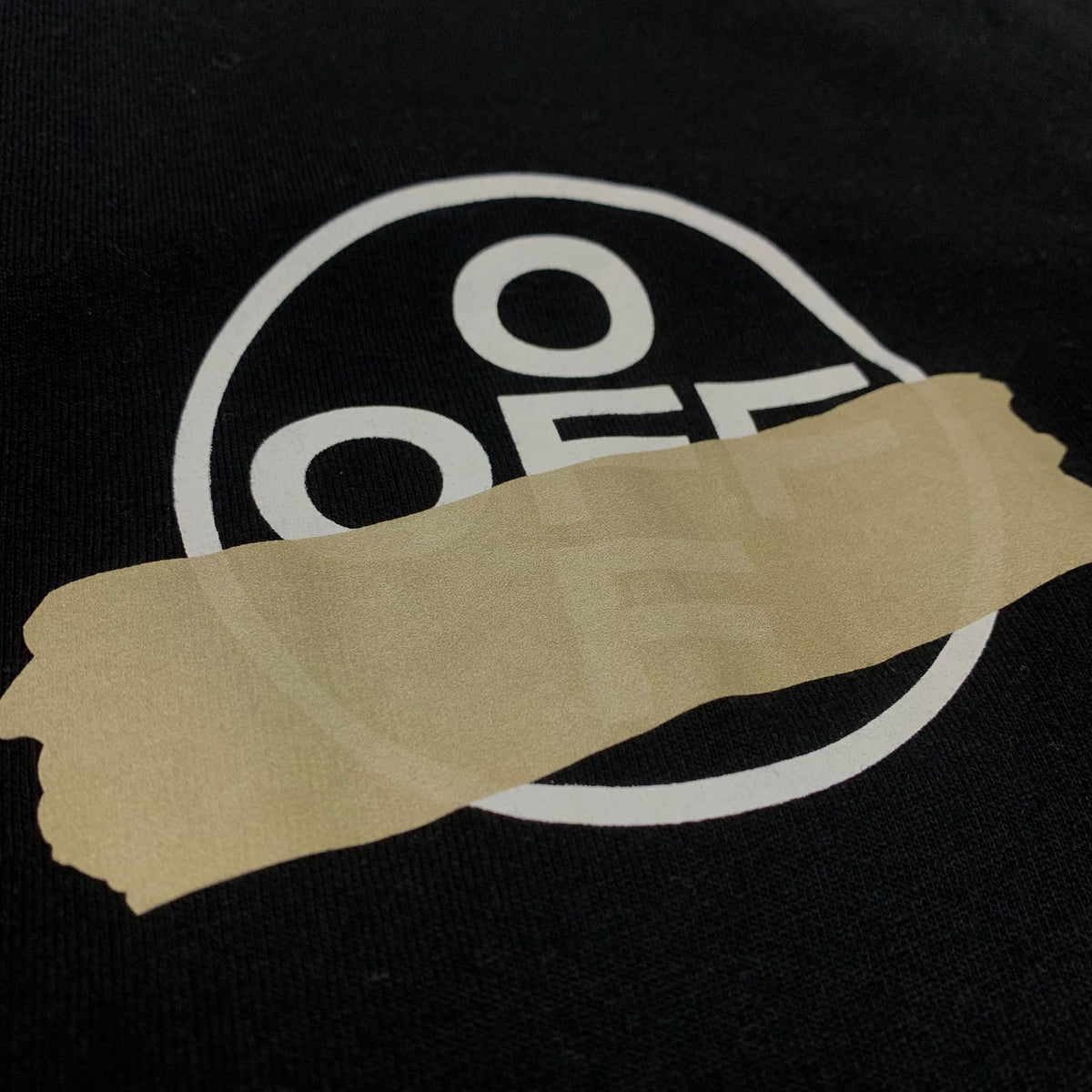 Off White Small Tee Masking Tape Arrows Black T-Shirt Virgil Abloh