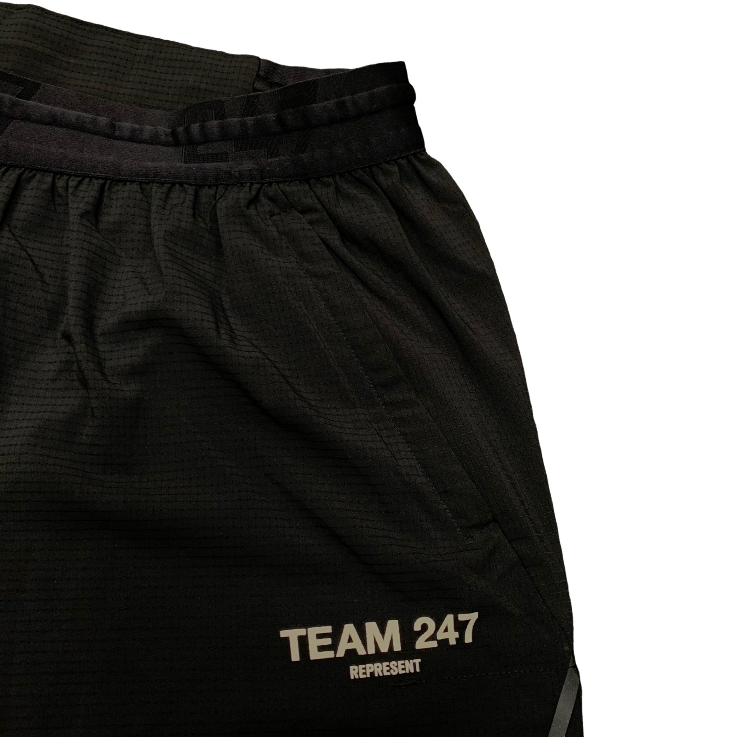 Represent Large Shorts Team 247 Fused Running Black Bottoms