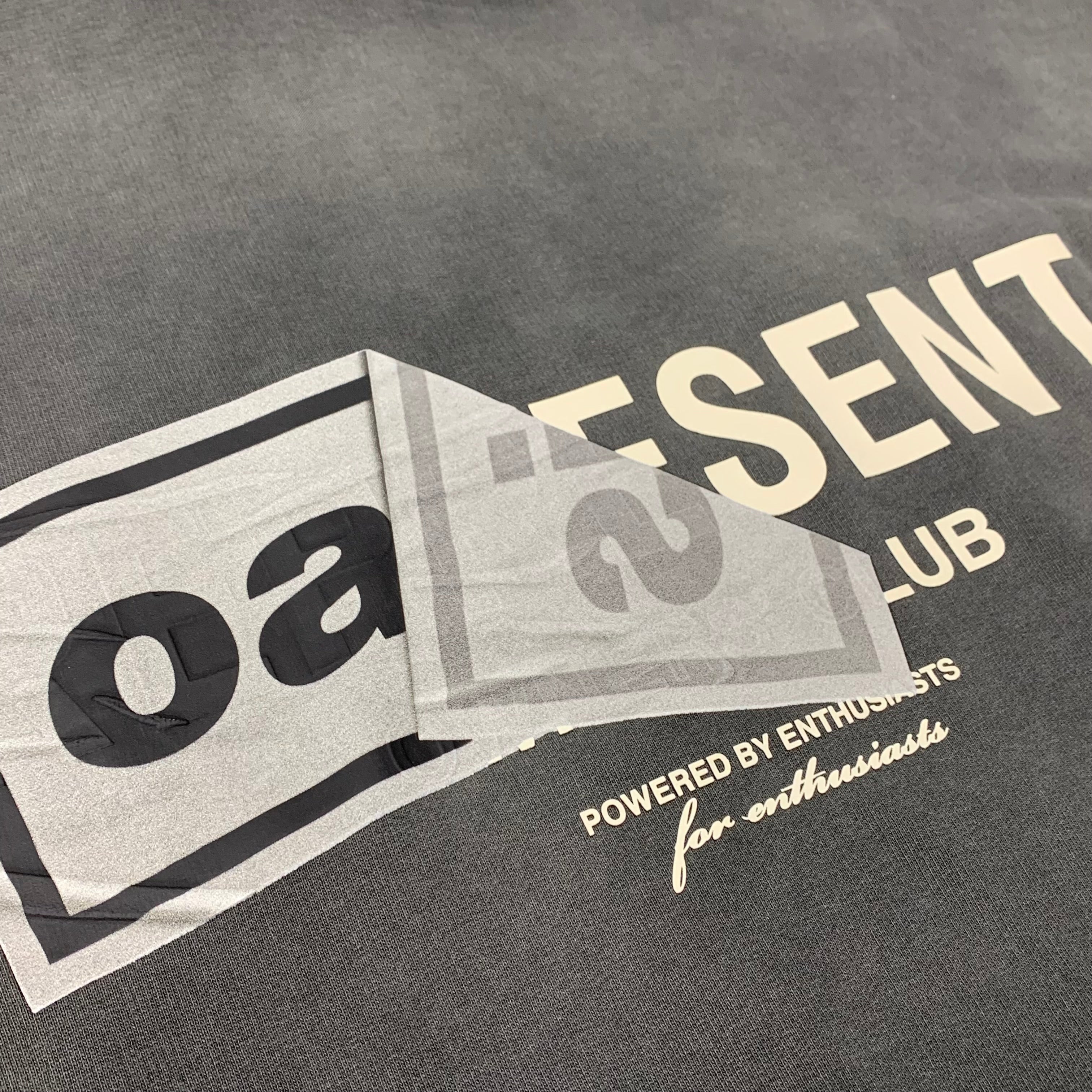 Represent Small Hoodie Oasis Owners Club Stained Black Hoodie