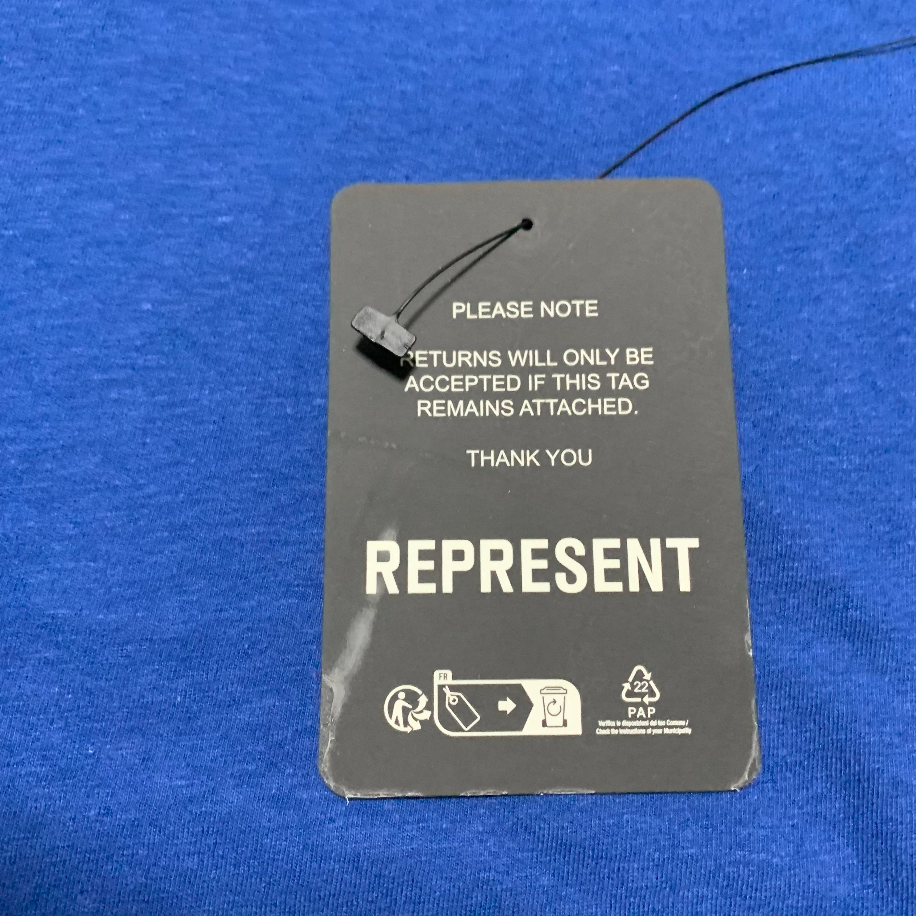 Represent XXS Permanent Vacation Royal Blue Pocket Tee