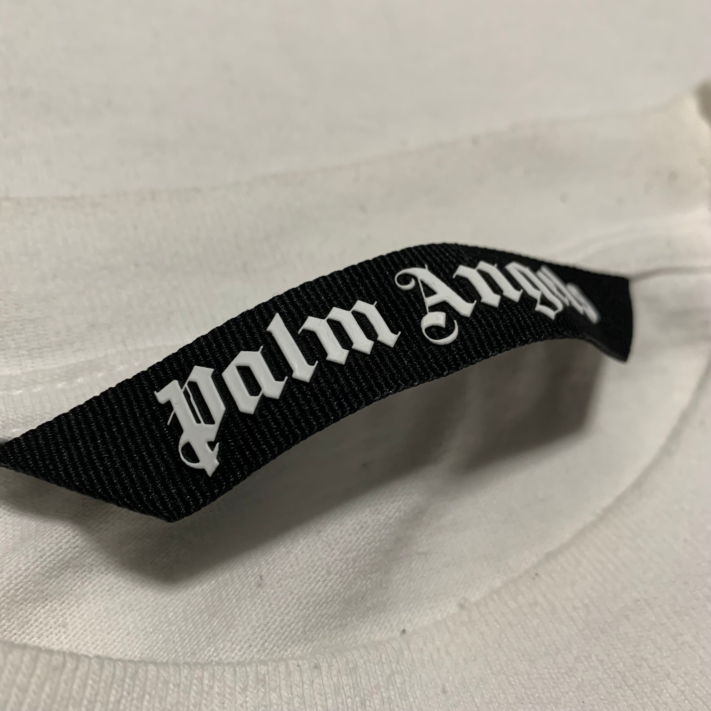 Palm Angels XL Logo Graphic White Tee