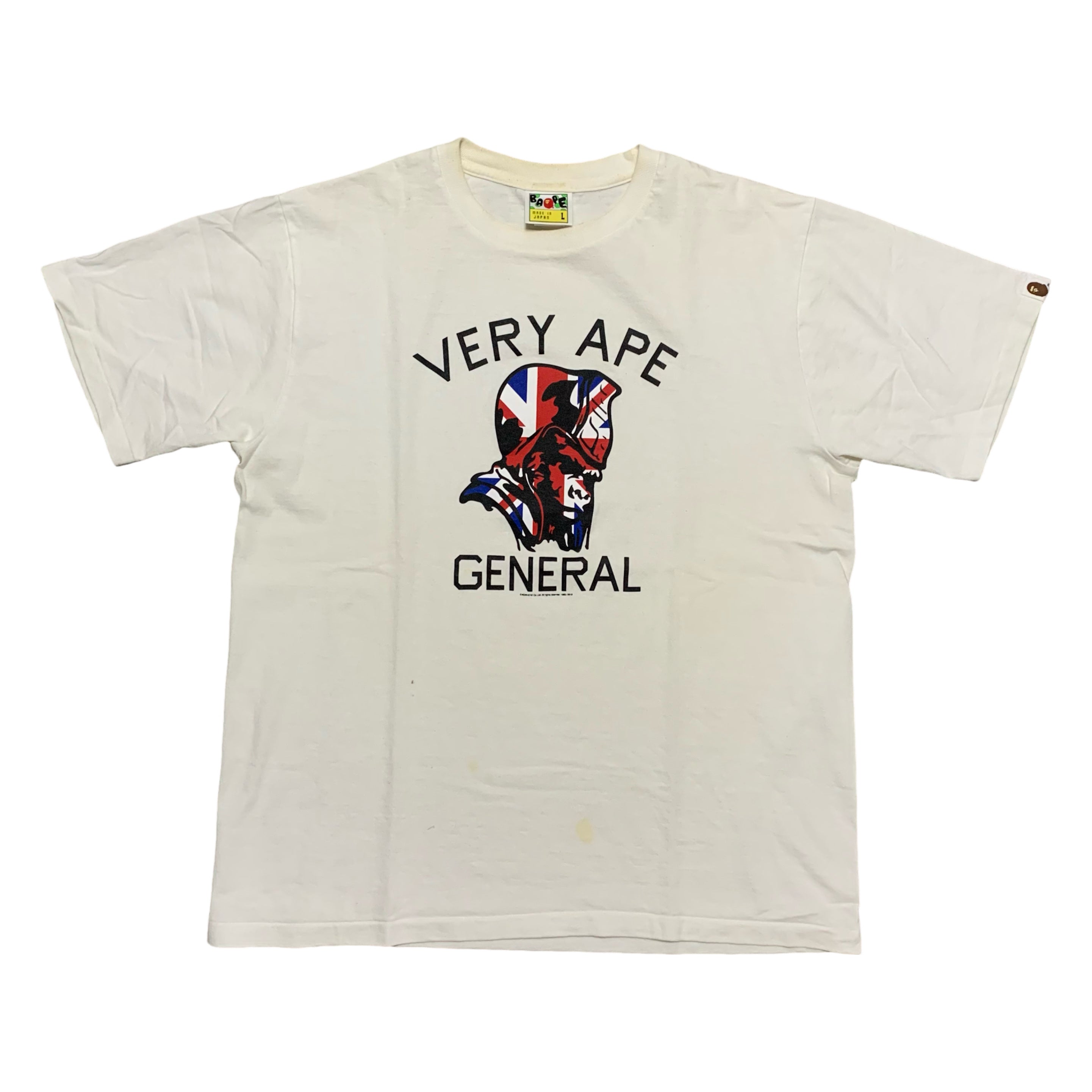 Bape Large Very Ape General White Tee London Exclusive 2012