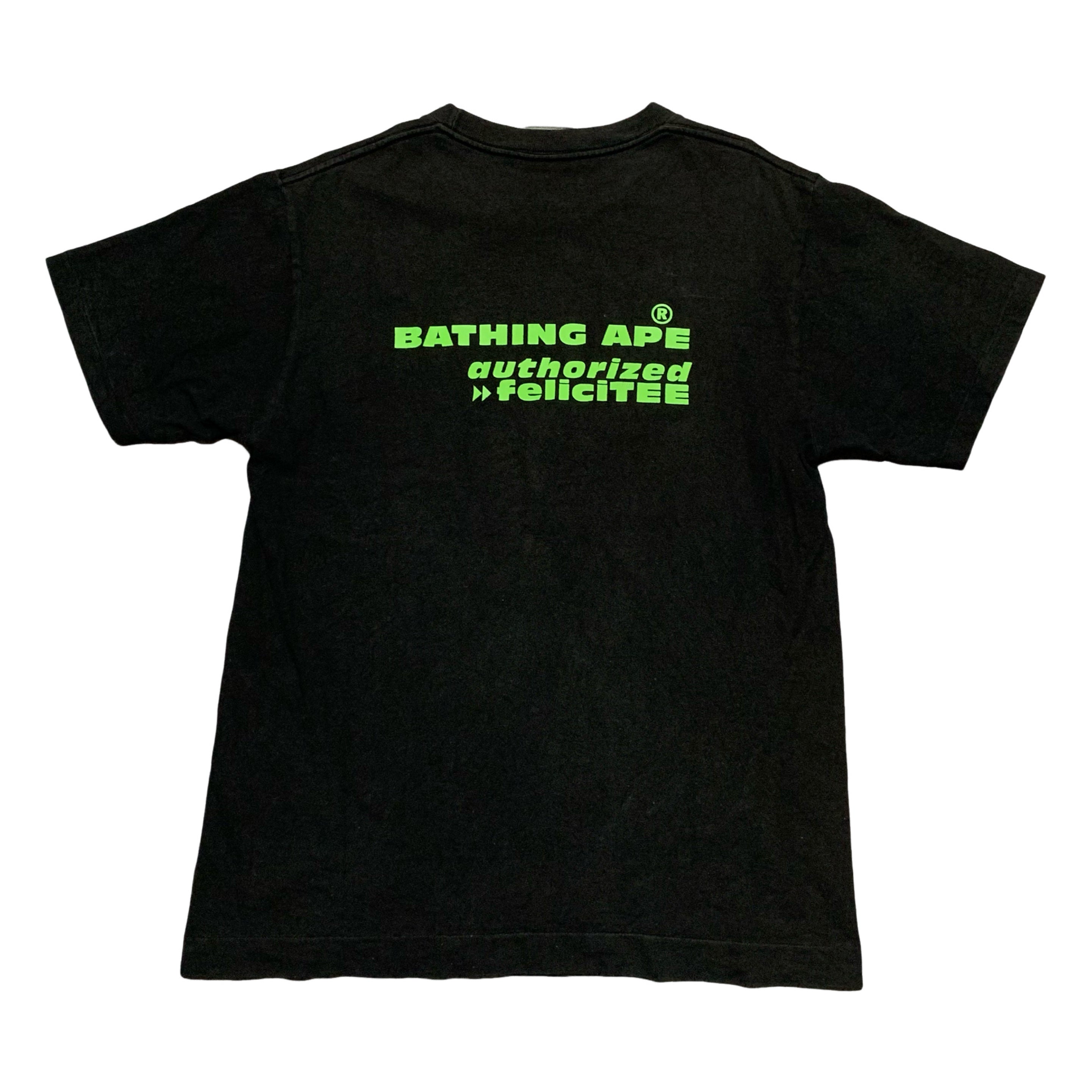 Bape Medium Roaringdnoar Black Tee A Bathing Ape Vintage
