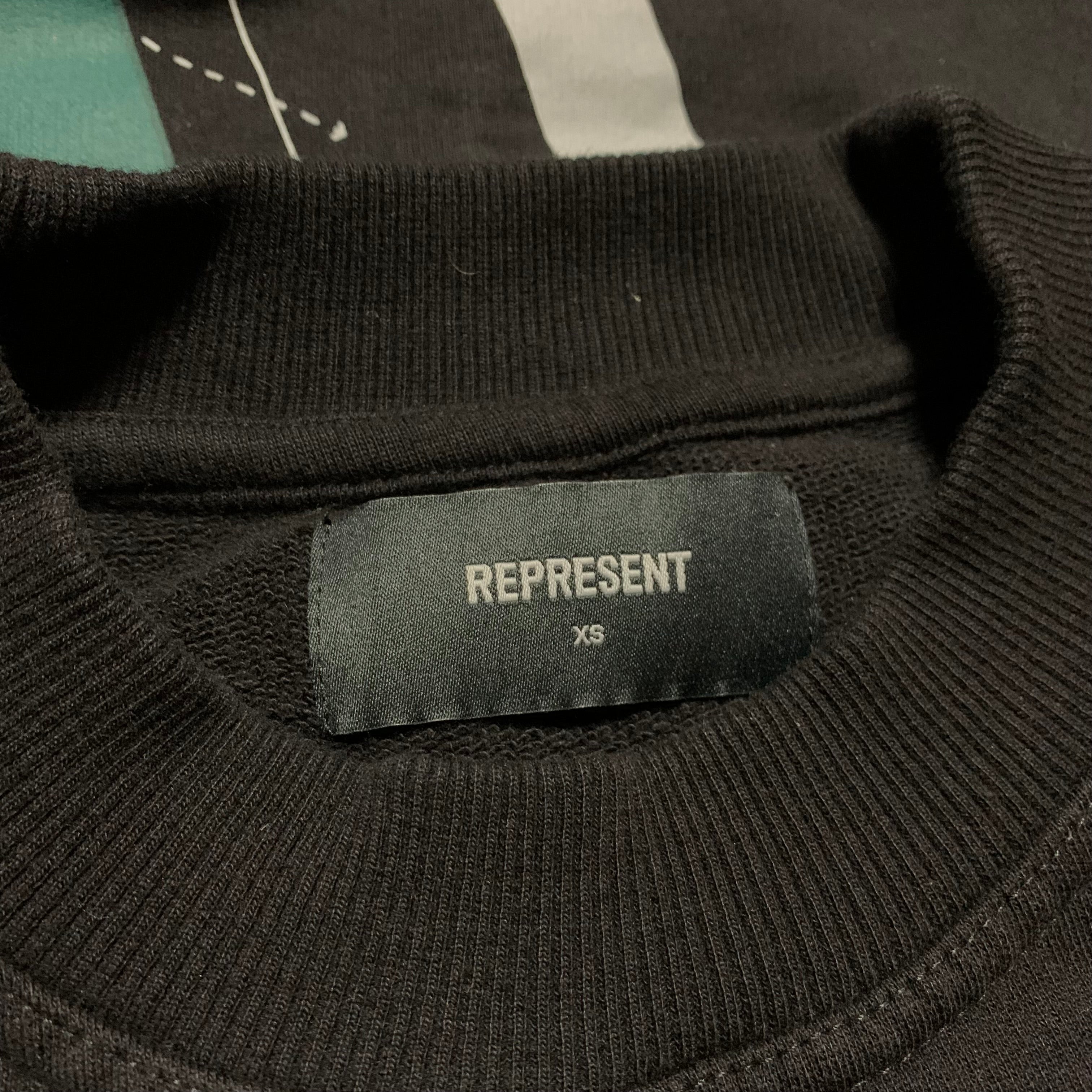 Represent XS Initial Assembly Black Sweatshirt Crewneck