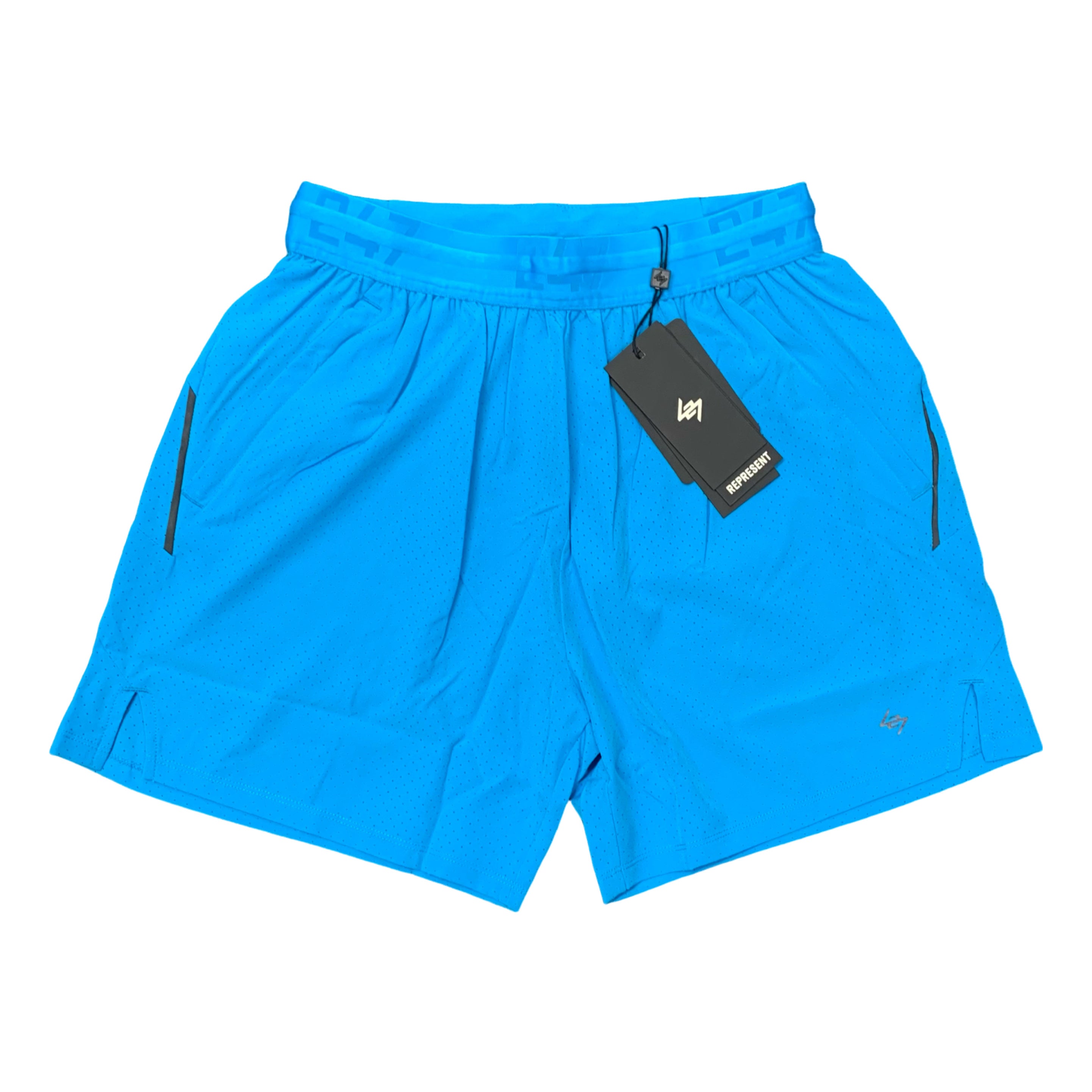 Represent Medium Shorts 247 Fused Trek Electric Blue Shorts